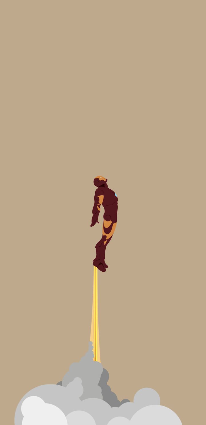 Handy-Wallpaper Iron Man, Minimalistisch, Comics kostenlos herunterladen.