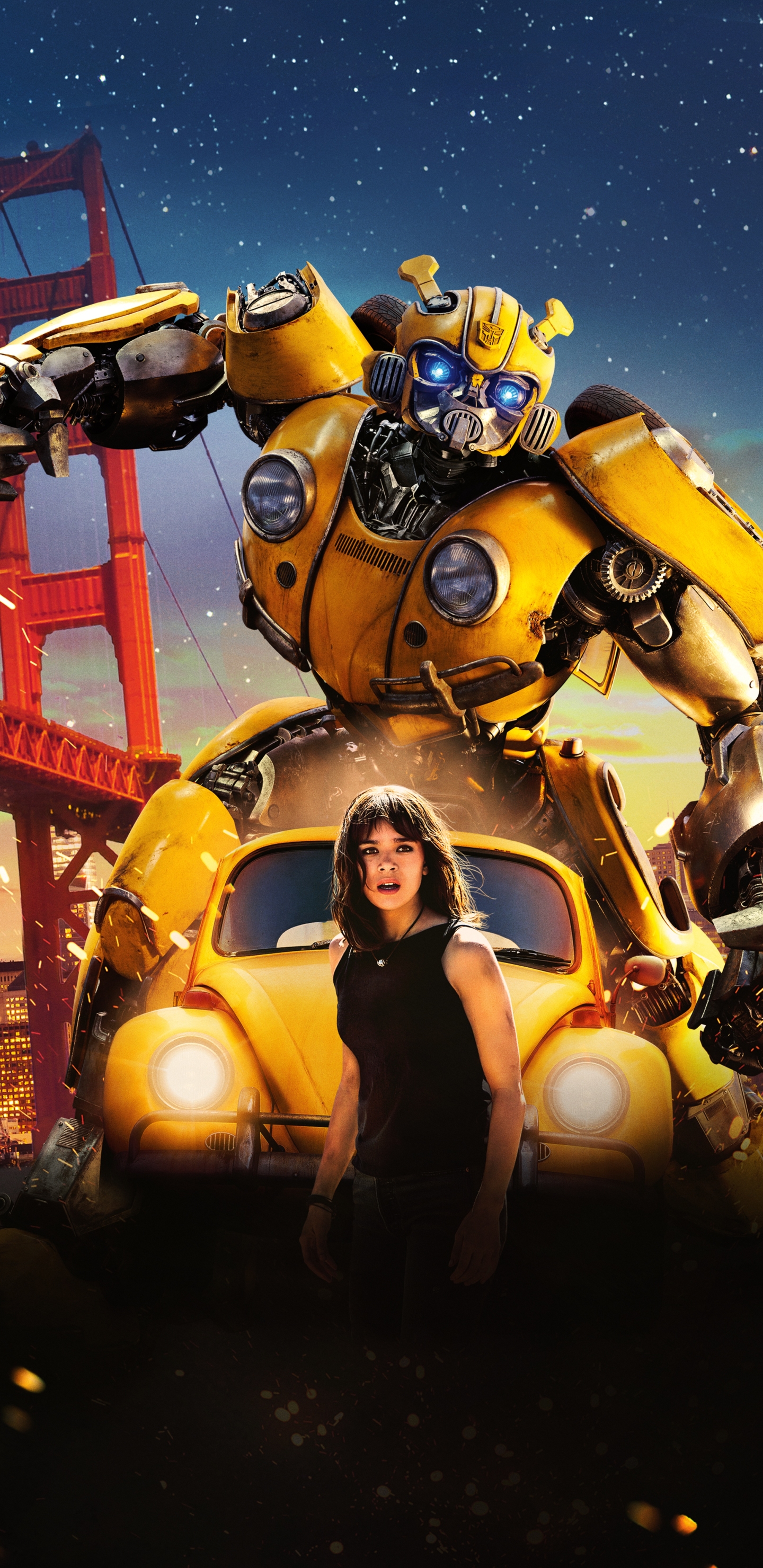 Download mobile wallpaper Bumblebee, Movie, Hailee Steinfeld, Bumblebee (Transformers) for free.