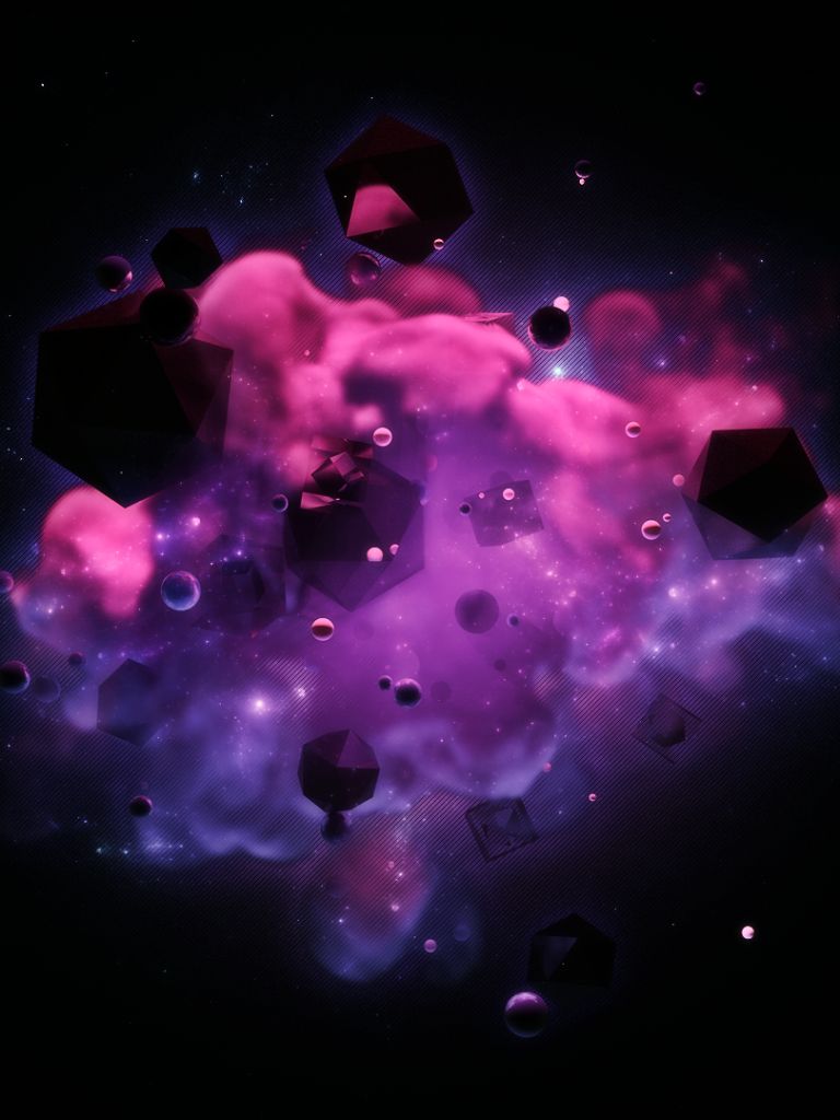 Descarga gratuita de fondo de pantalla para móvil de Violeta, Oscuro, 3D, Púrpura, Abstracto, Cgi.