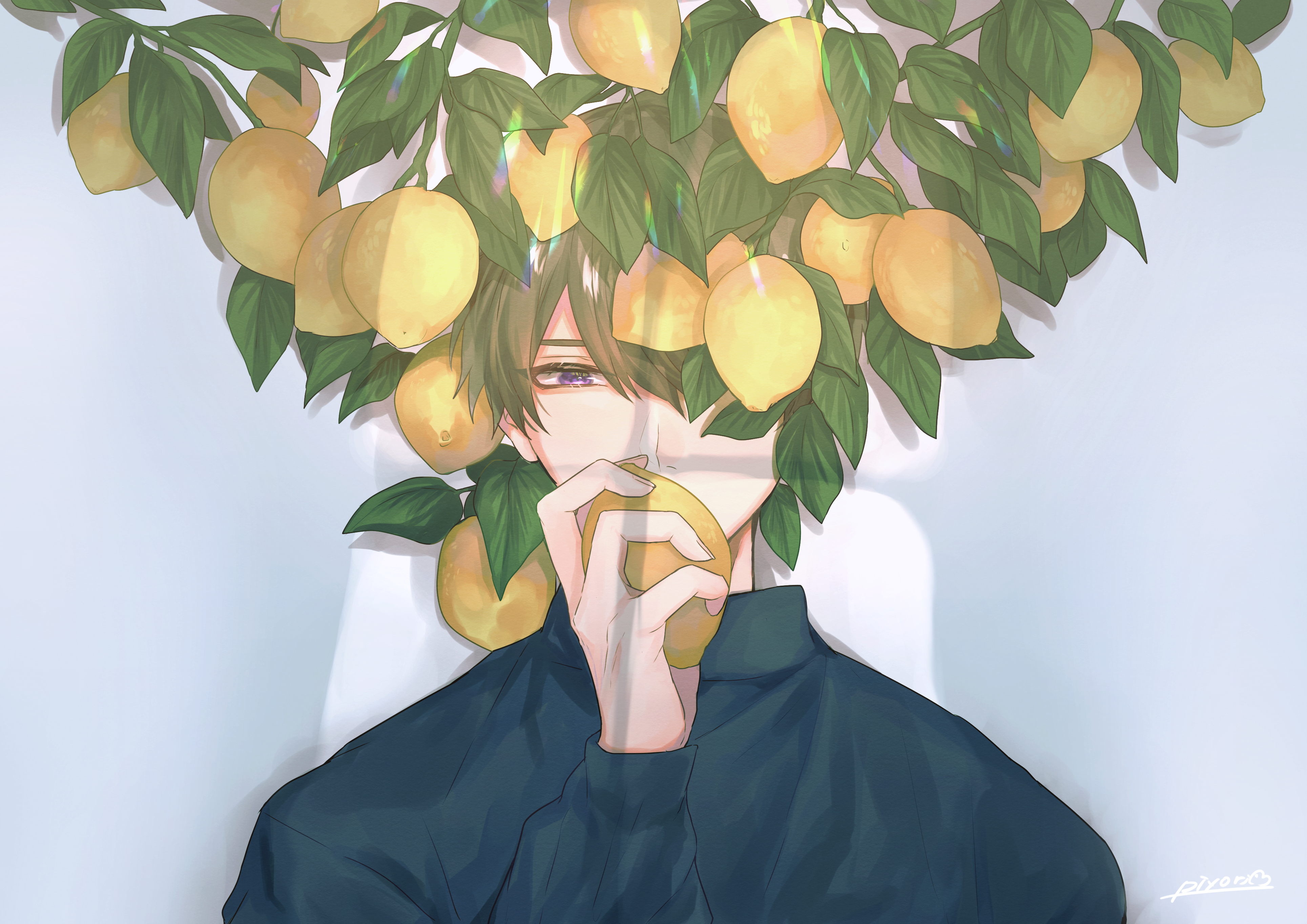 Download mobile wallpaper Anime, Lemon, Original for free.