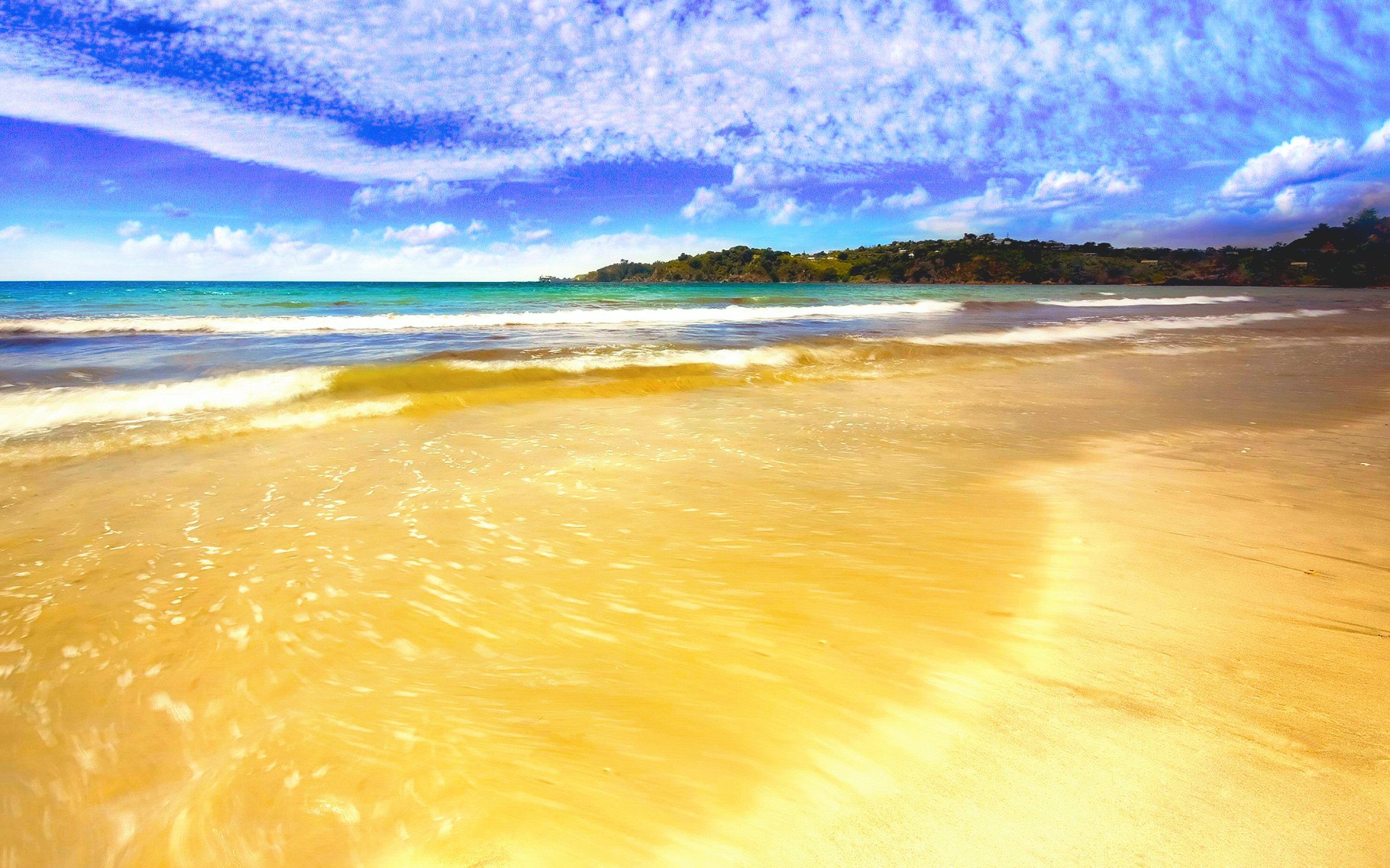 Free download wallpaper Sea, Beach, Horizon, Cloud, Sunny, Photography on your PC desktop