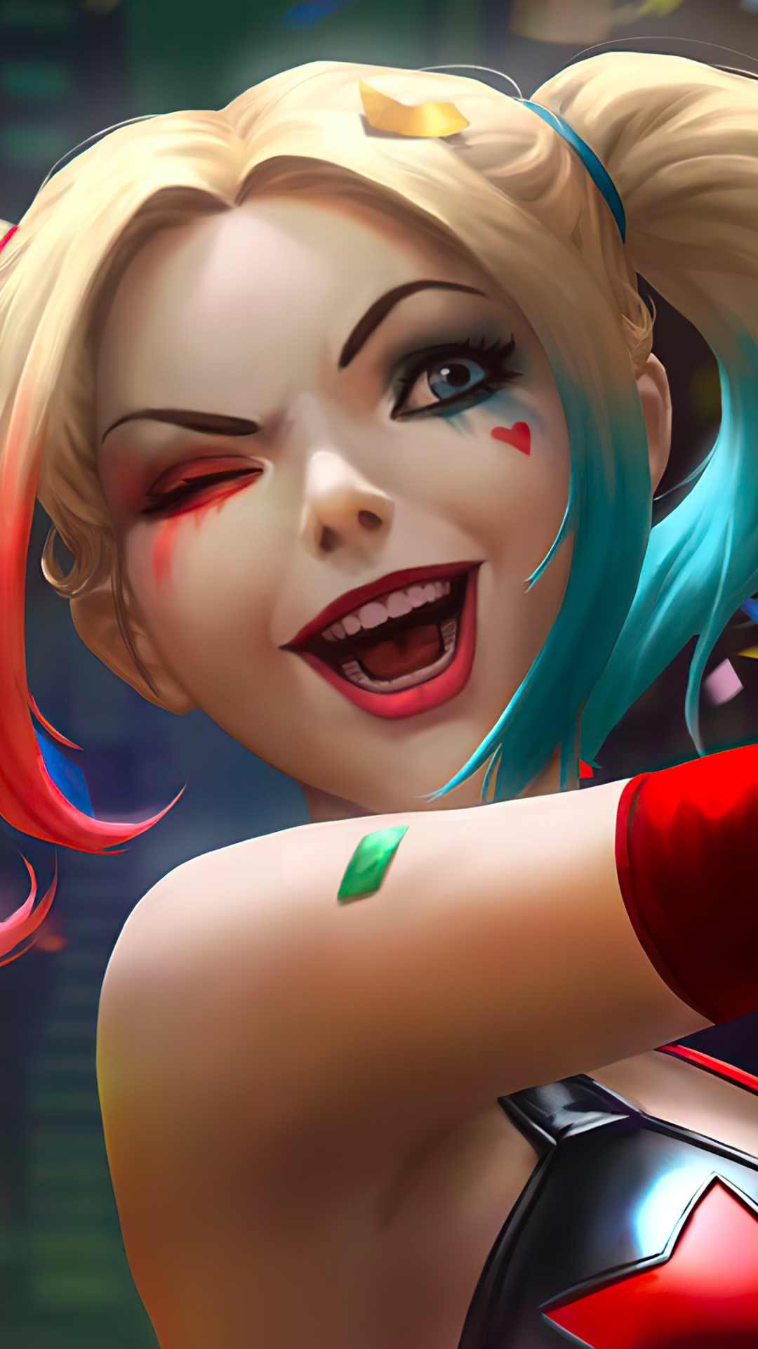 Baixar papel de parede para celular de Loiro, História Em Quadrinhos, Harley Quinn, Dc Comics, Cabelo Loiro gratuito.