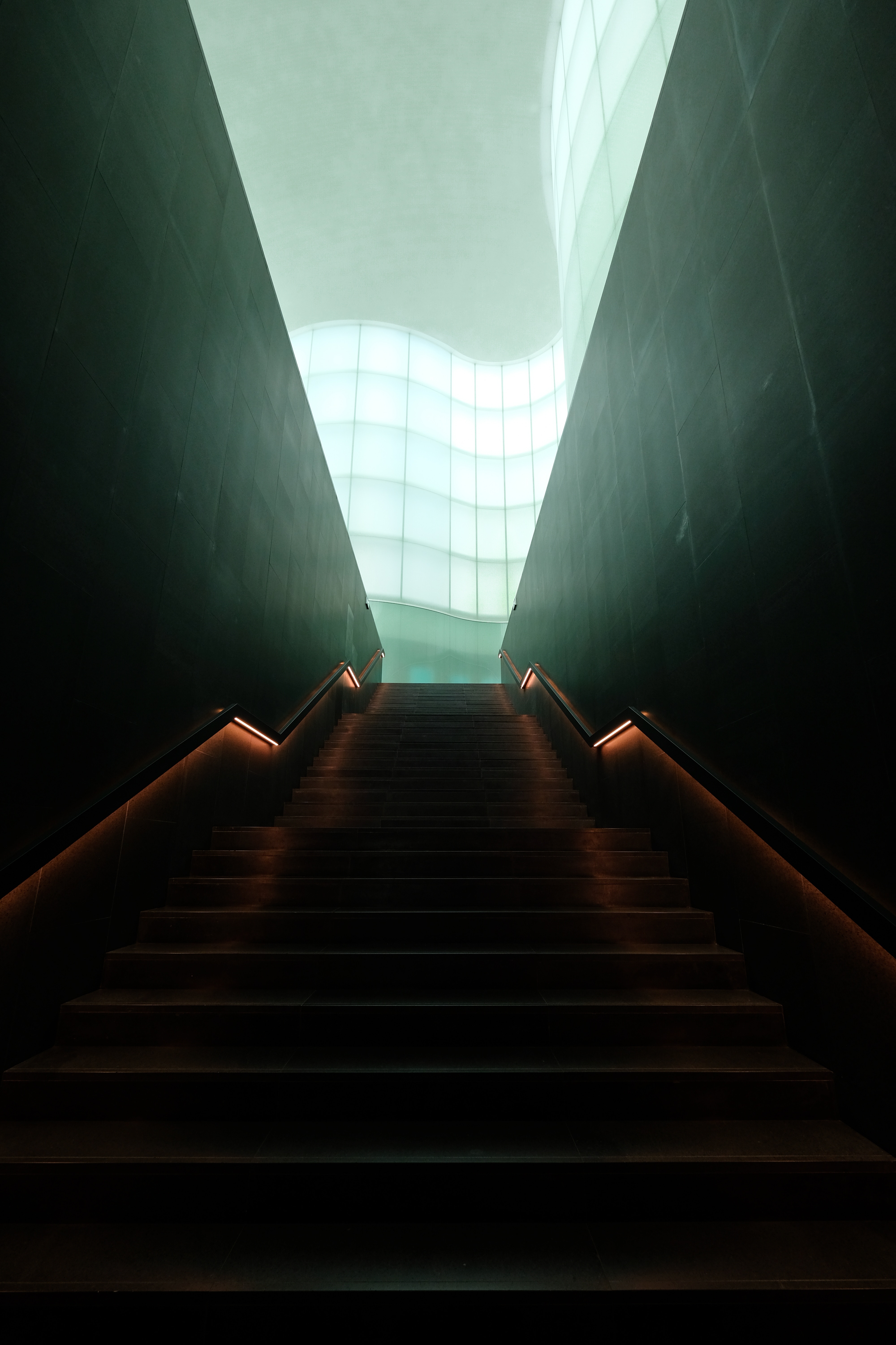 Download mobile wallpaper Ladder, Interior, Design, Stairs, Minimalism for free.