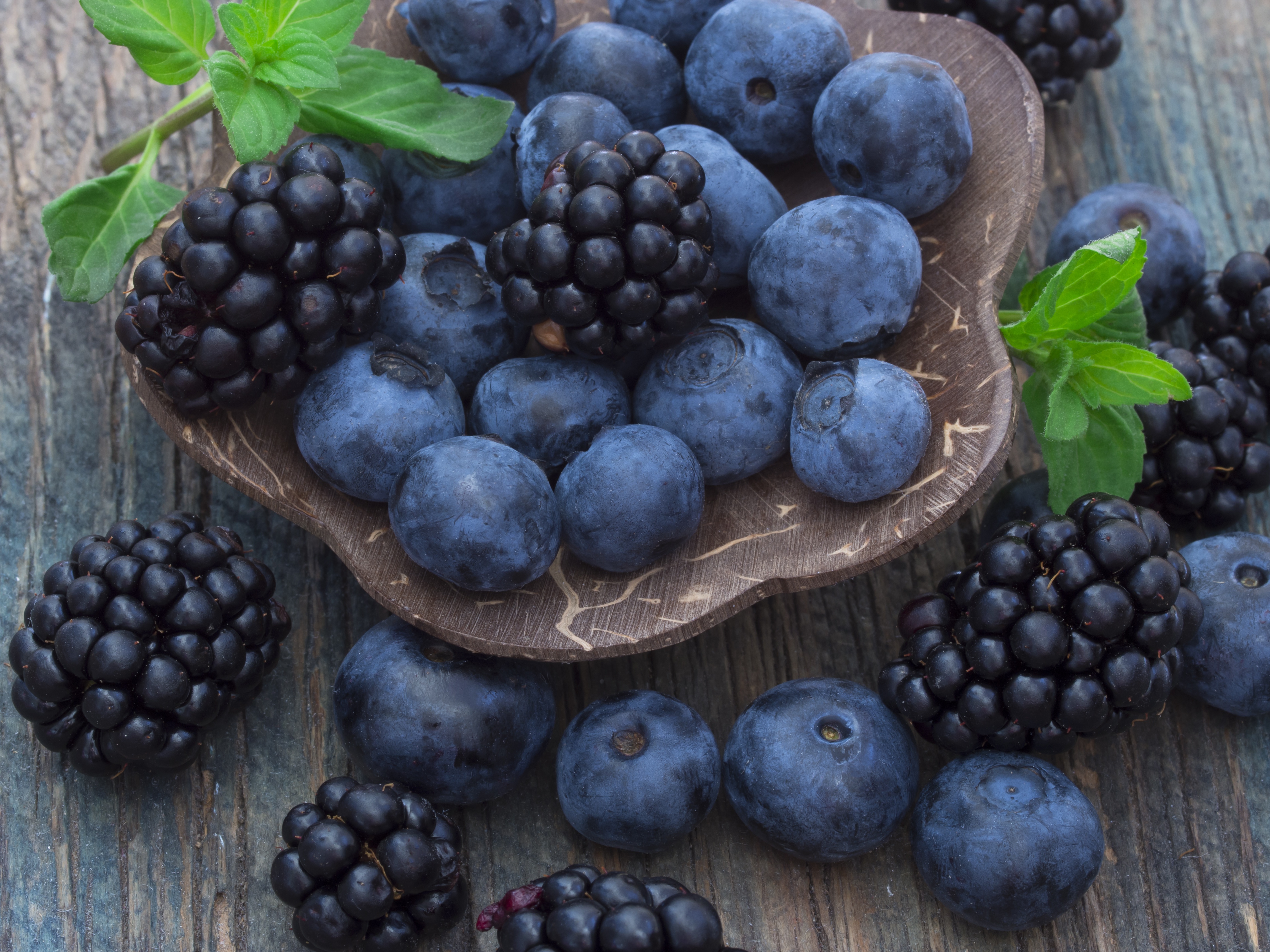 Download mobile wallpaper Food, Blueberry, Blackberry, Berry, Fruit for free.