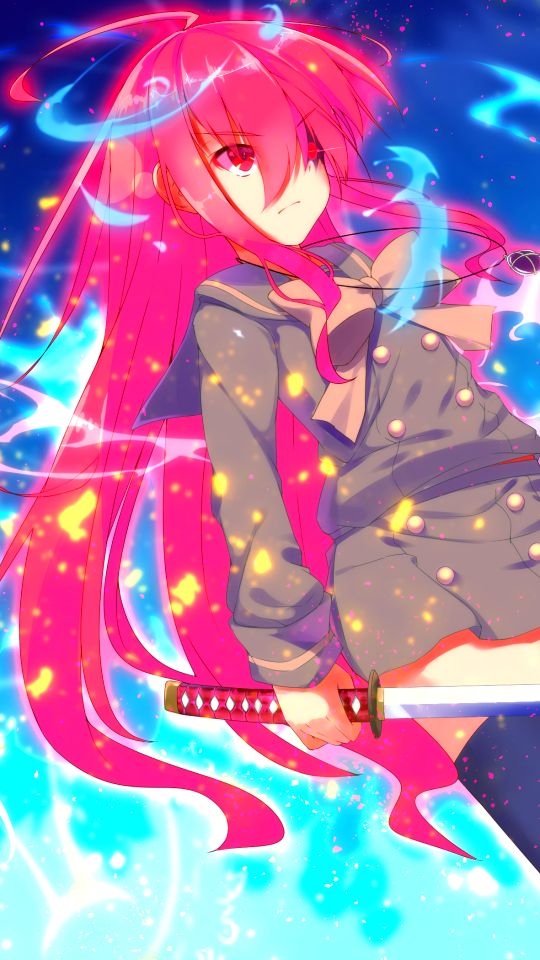 Download mobile wallpaper Anime, Pink Hair, Long Hair, Shakugan No Shana, Shana (Shakugan No Shana), Bow (Clothing) for free.