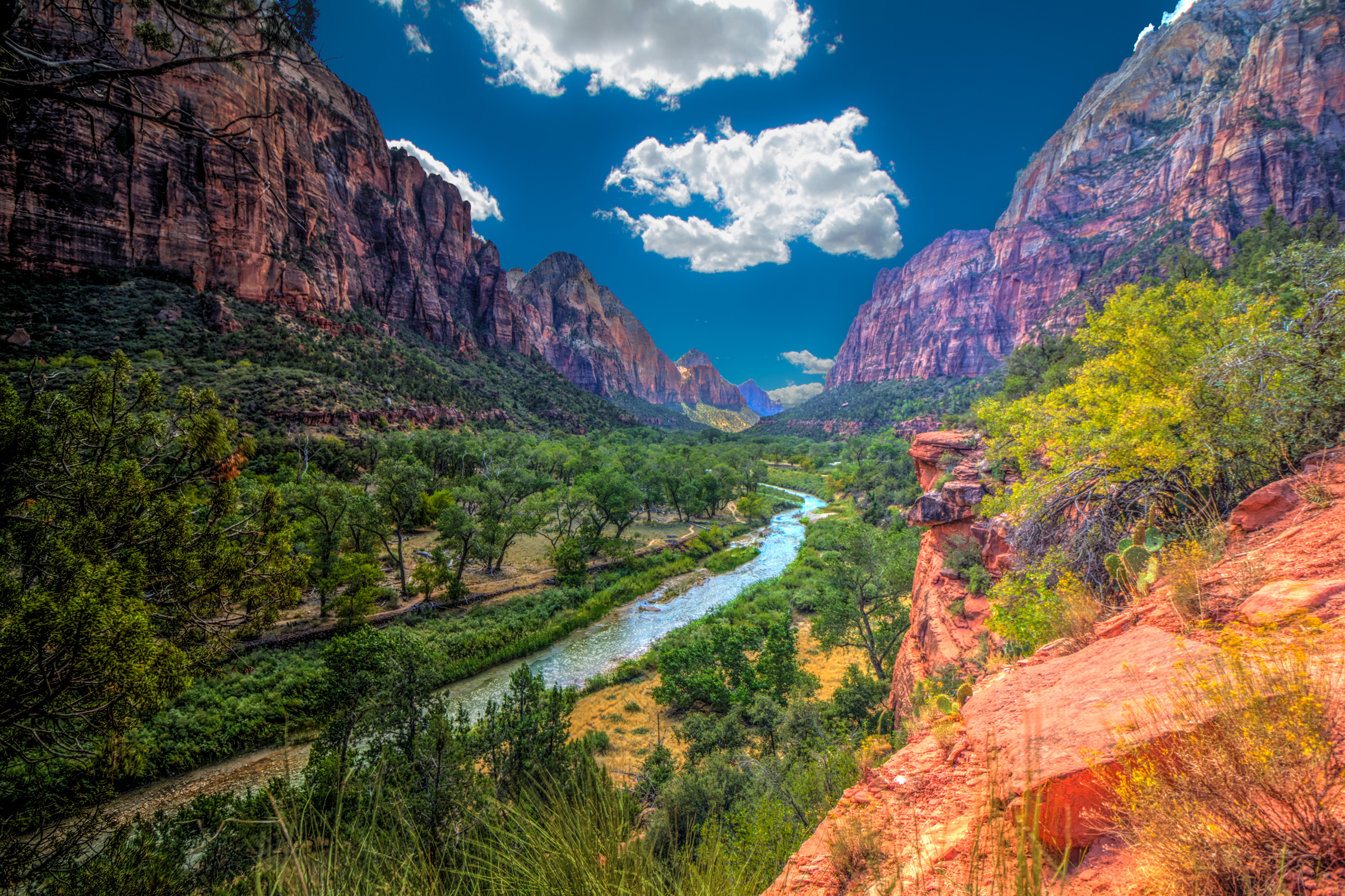 Free download wallpaper Landscape, Nature, Earth, Cliff, Hdr, River on your PC desktop