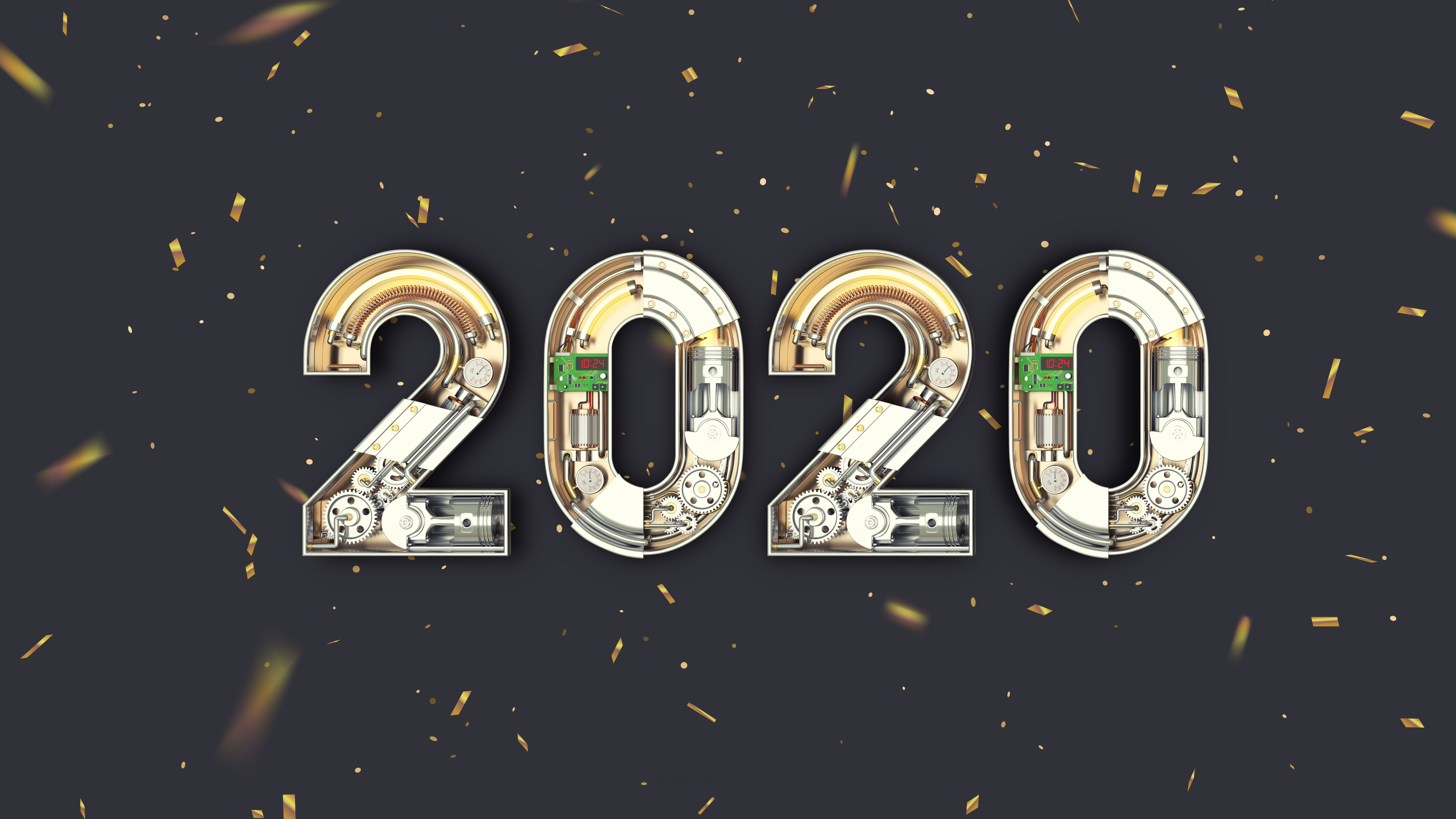 966085 Bild herunterladen feiertage, neujahr 2020, neujahr - Hintergrundbilder und Bildschirmschoner kostenlos