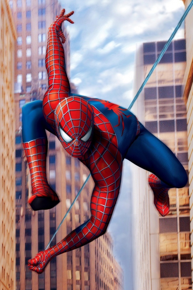 Handy-Wallpaper Gebäude, Filme, Superheld, Spider Man kostenlos herunterladen.