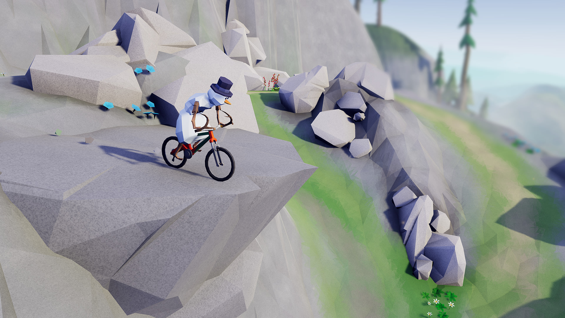 video game, lonely mountains: downhill