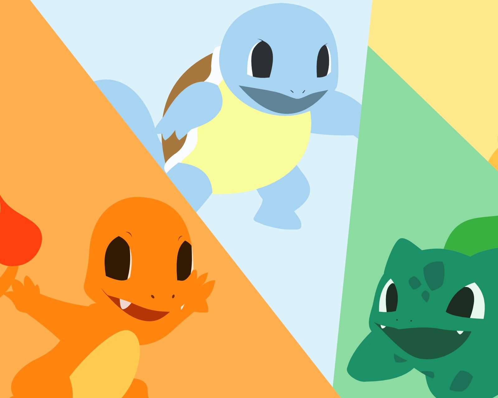 Download mobile wallpaper Pokémon, Pikachu, Video Game, Bulbasaur (Pokémon), Charmander (Pokémon), Squirtle (Pokémon), Starter Pokemon for free.