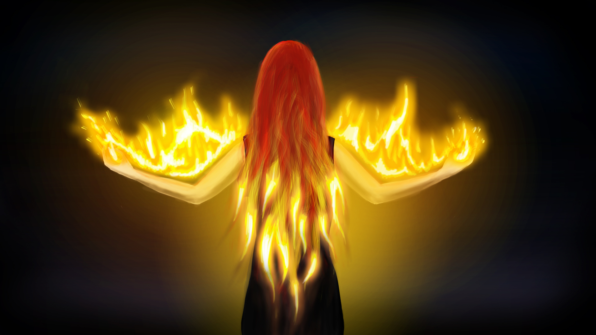 Free download wallpaper Fantasy, Fire, Women, Witch on your PC desktop