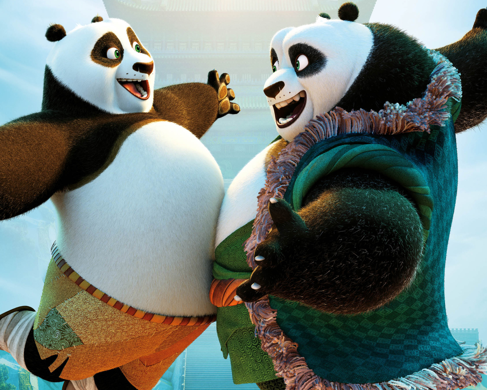 1105561 descargar imagen películas, kung fu panda 3, po (kung fu panda), li shan, kung fu panda: fondos de pantalla y protectores de pantalla gratis