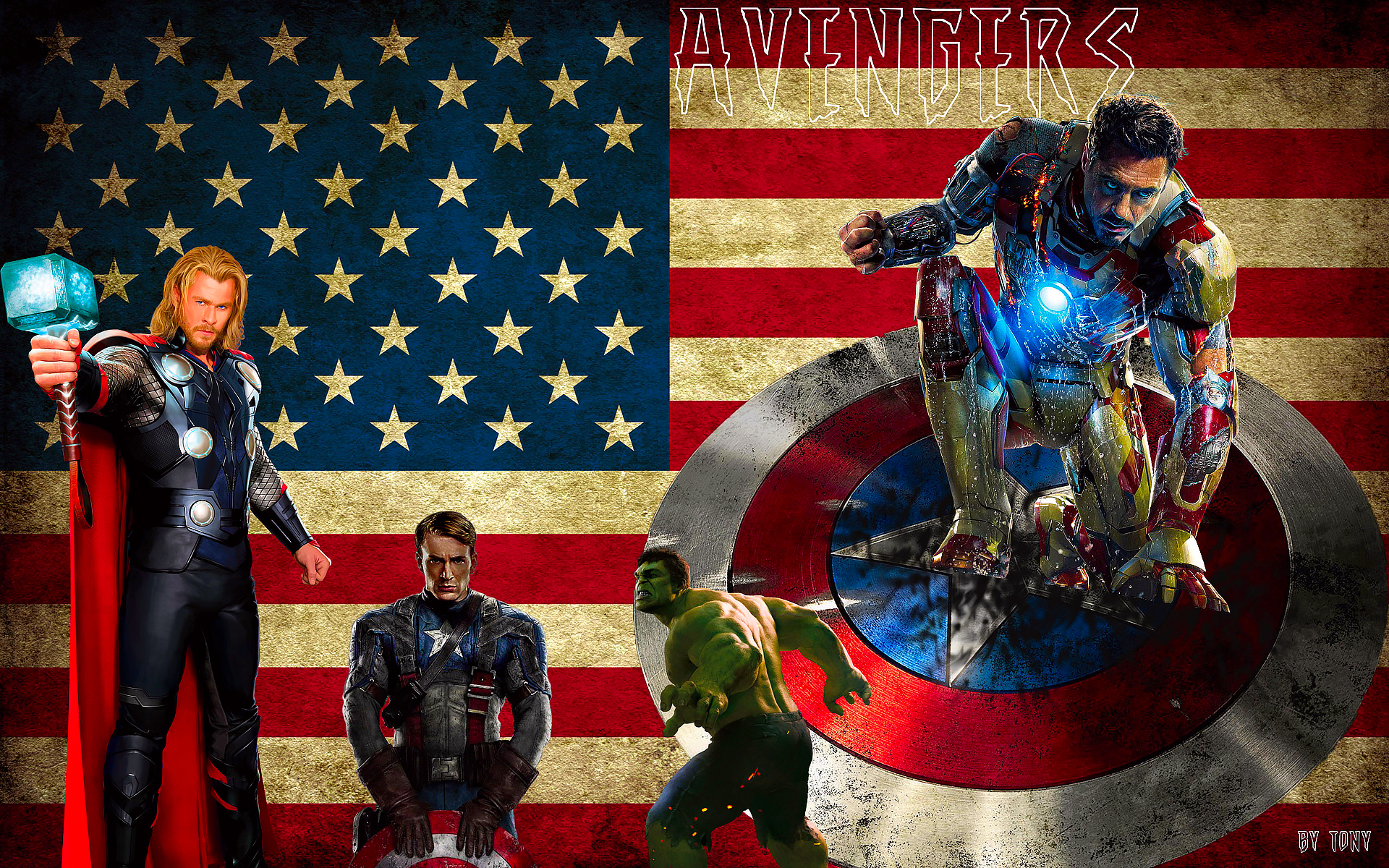 Baixar papel de parede para celular de Robert Downey Jr, Os Vingadores, Capitão América, Chris Evans, Chris Hemsworth, Pontão, Thor, Filme, Homem De Ferro gratuito.
