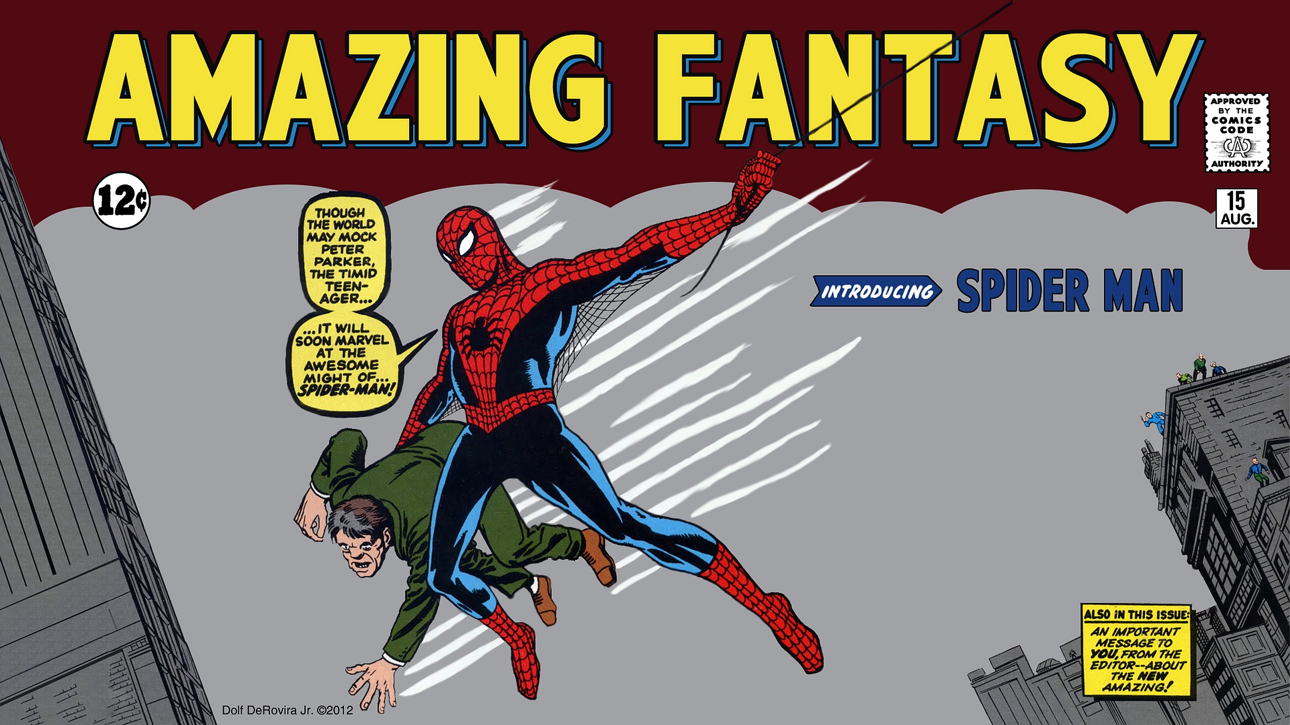 Handy-Wallpaper Spider Man, Comics kostenlos herunterladen.