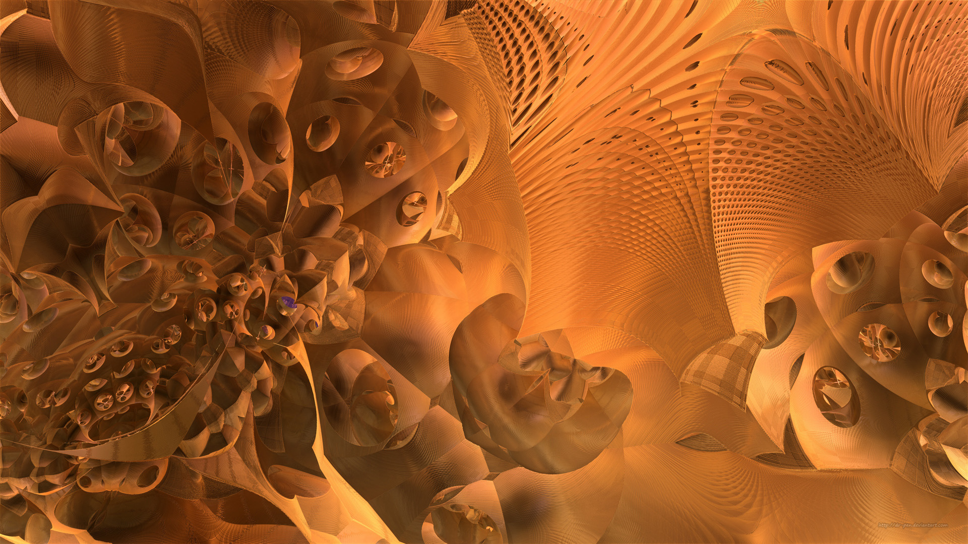 Free download wallpaper Abstract, Fractal, Cgi, Orange (Color), Mandelbulb 3D on your PC desktop