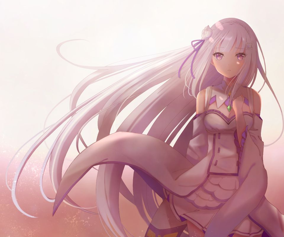 Laden Sie das Animes, Emilia (Re: Zero), Re:zero Das Leben In Einer Anderen Welt Beginnen-Bild kostenlos auf Ihren PC-Desktop herunter