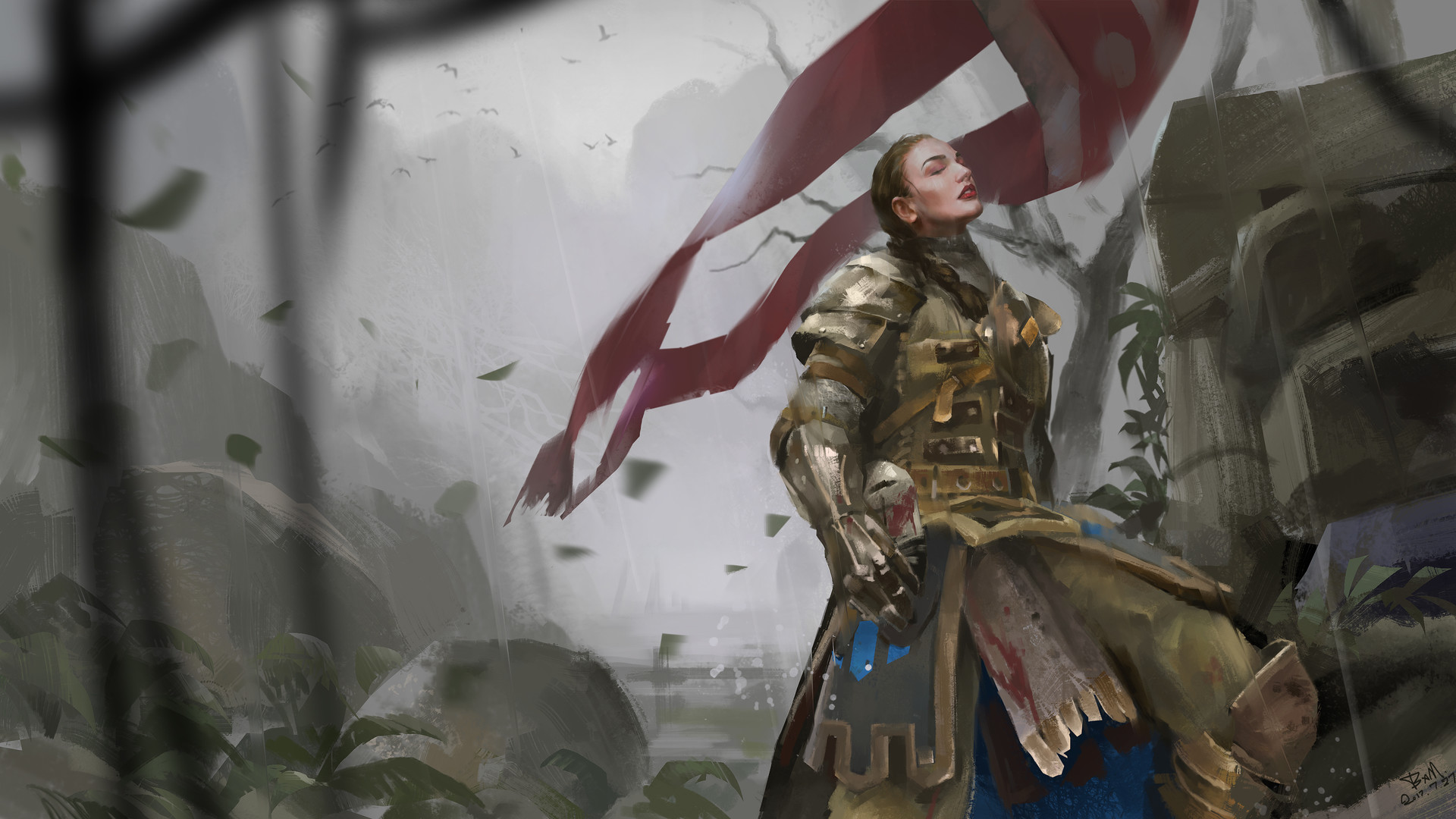 Free download wallpaper Fantasy, Knight, Women Warrior, Woman Warrior on your PC desktop