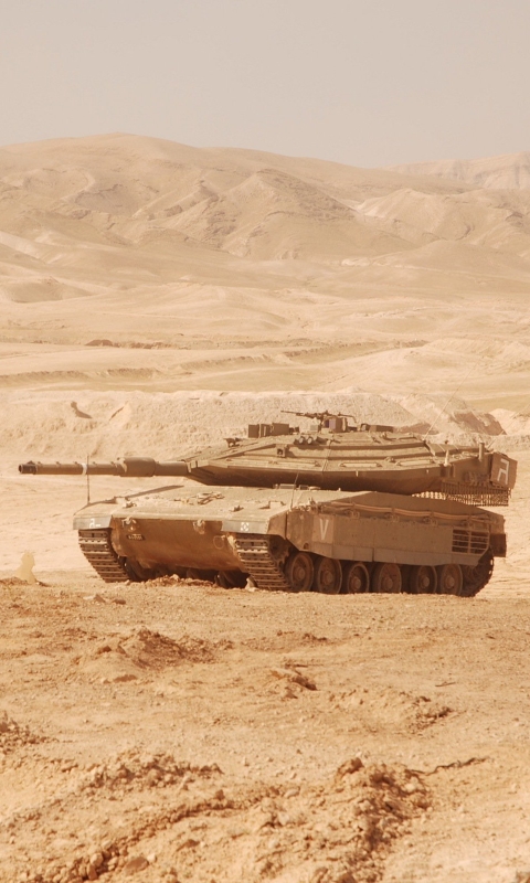 Download mobile wallpaper Tanks, Military, Merkava for free.