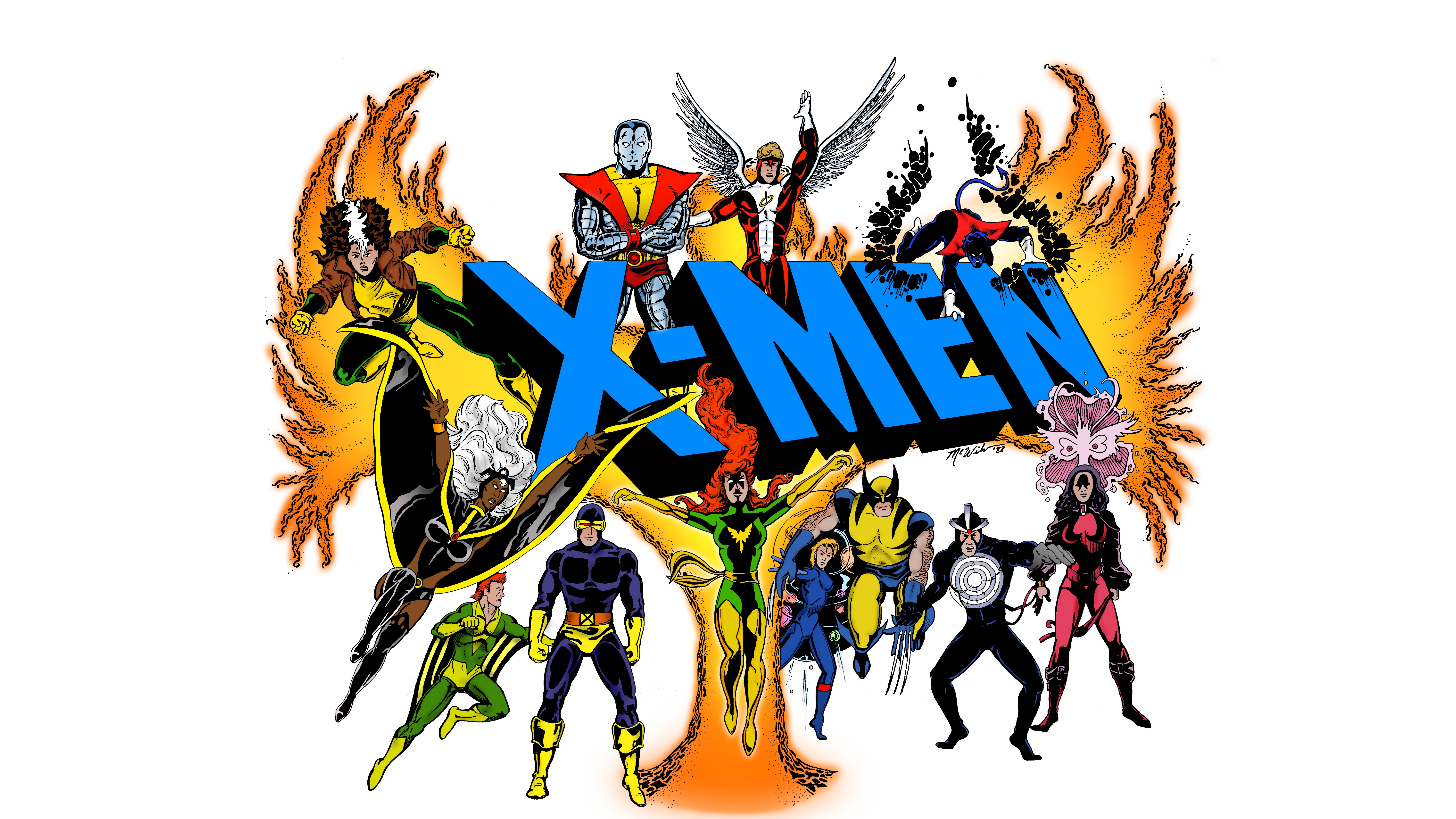 comics, x men, alex summers, alison blaire, angel (marvel comics), banshee (marvel comics), colossus, cyclops (marvel comics), dazzler (marvel comics), havok (marvel comics), jean elaine grey, kurt wagner, nightcrawler (marvel comics), ororo munroe, phoenix (marvel comics), rogue (marvel comics), scott summers, sean cassidy, storm (marvel comics), warren worthington iii, wolverine