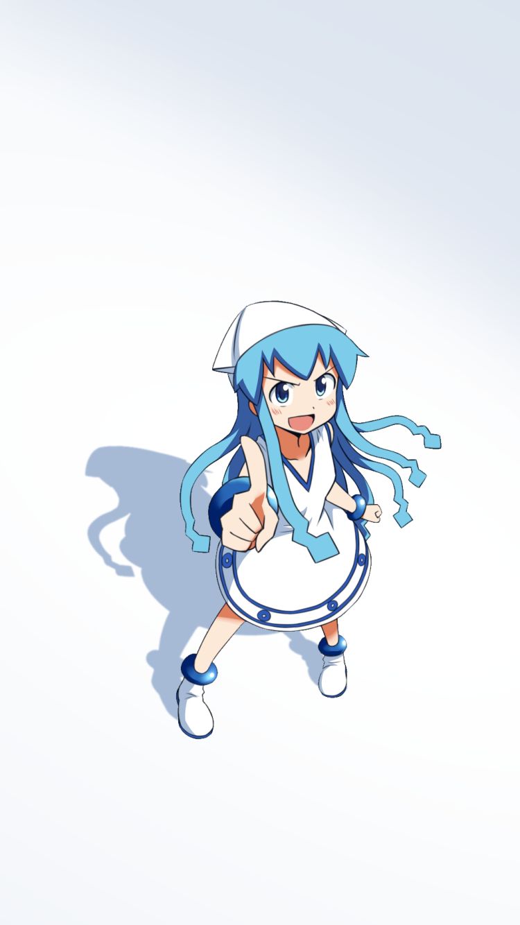 Handy-Wallpaper Animes, Ika Musume, Tintenfischmädchen kostenlos herunterladen.