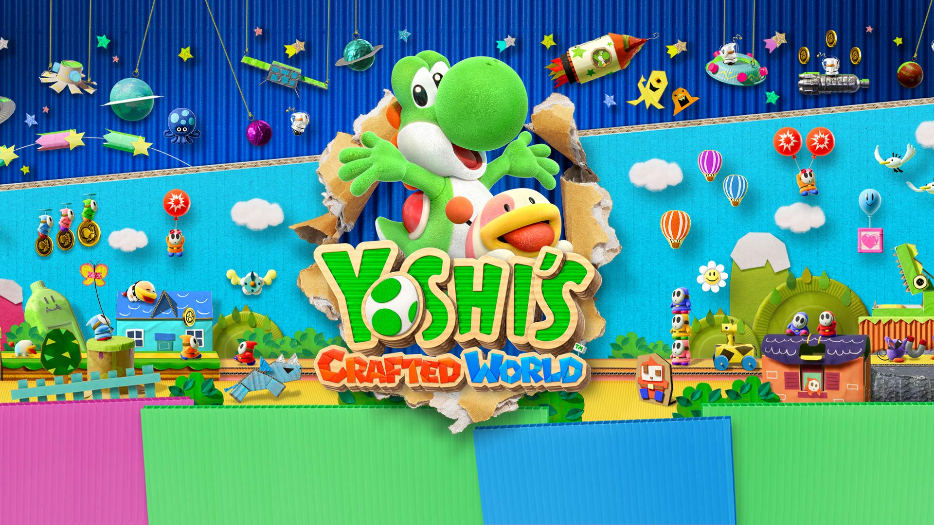 Laden Sie Yoshi's Crafted World HD-Desktop-Hintergründe herunter
