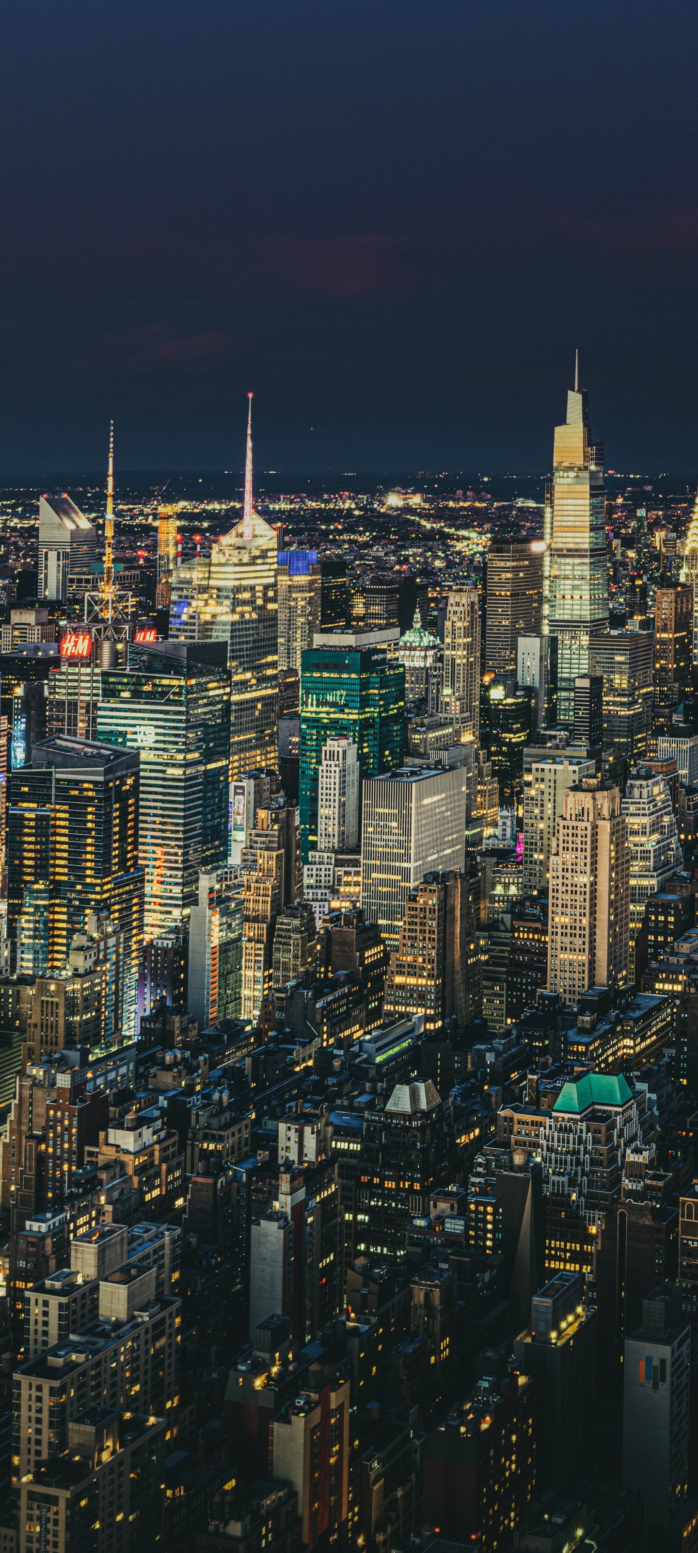 Baixar papel de parede para celular de Cidades, Noite, Cidade, Arranha Céu, Prédio, Construção, Nova York, Feito Pelo Homem gratuito.