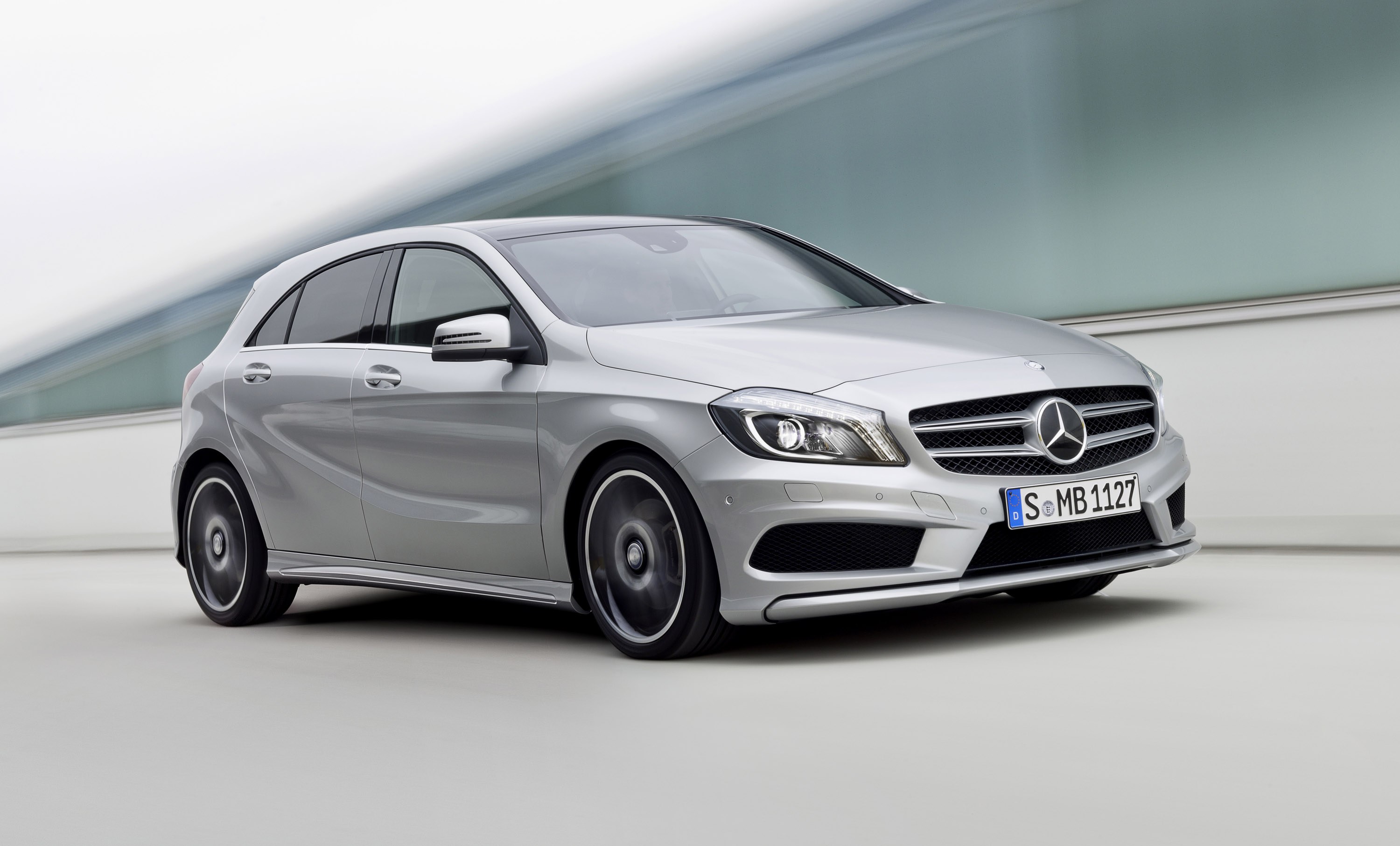 Download mobile wallpaper Car, Mercedes Benz, Compact Car, Vehicles, Silver Car, Mercedes Benz A Class for free.