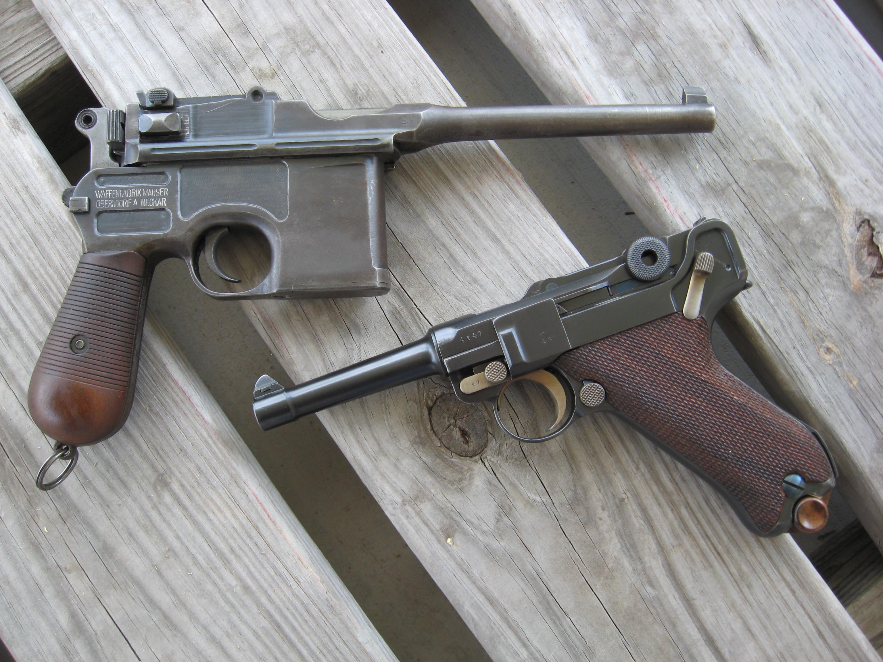 Handy-Wallpaper Waffen, Mauser Pistole kostenlos herunterladen.
