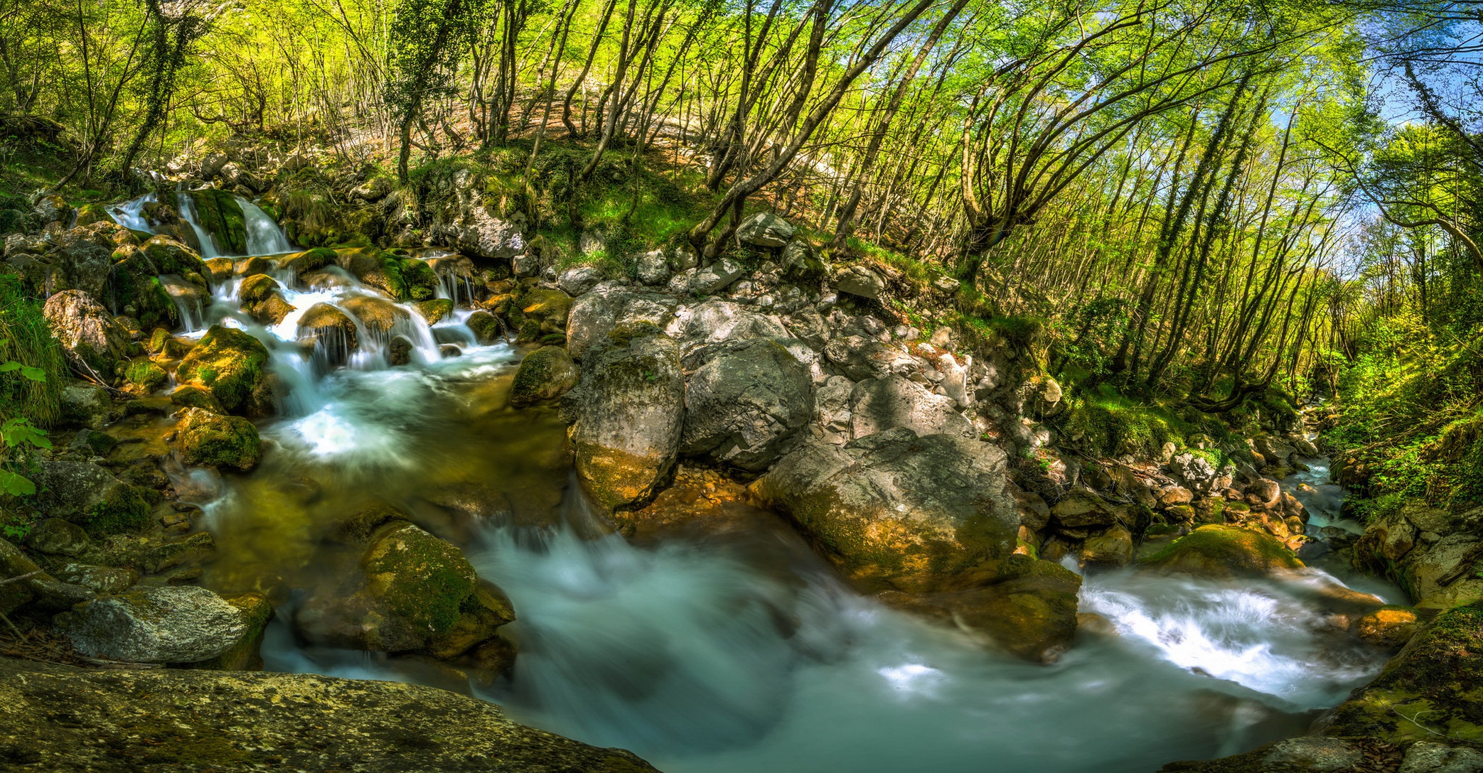 Free download wallpaper Nature, Forest, Earth, Foam, Stream on your PC desktop