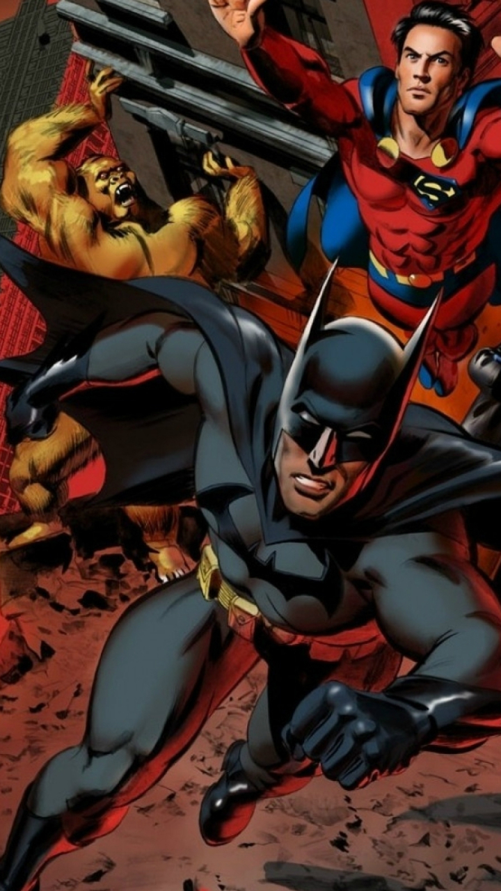 Download mobile wallpaper Batman, Superman, Comics, Justice League for free.