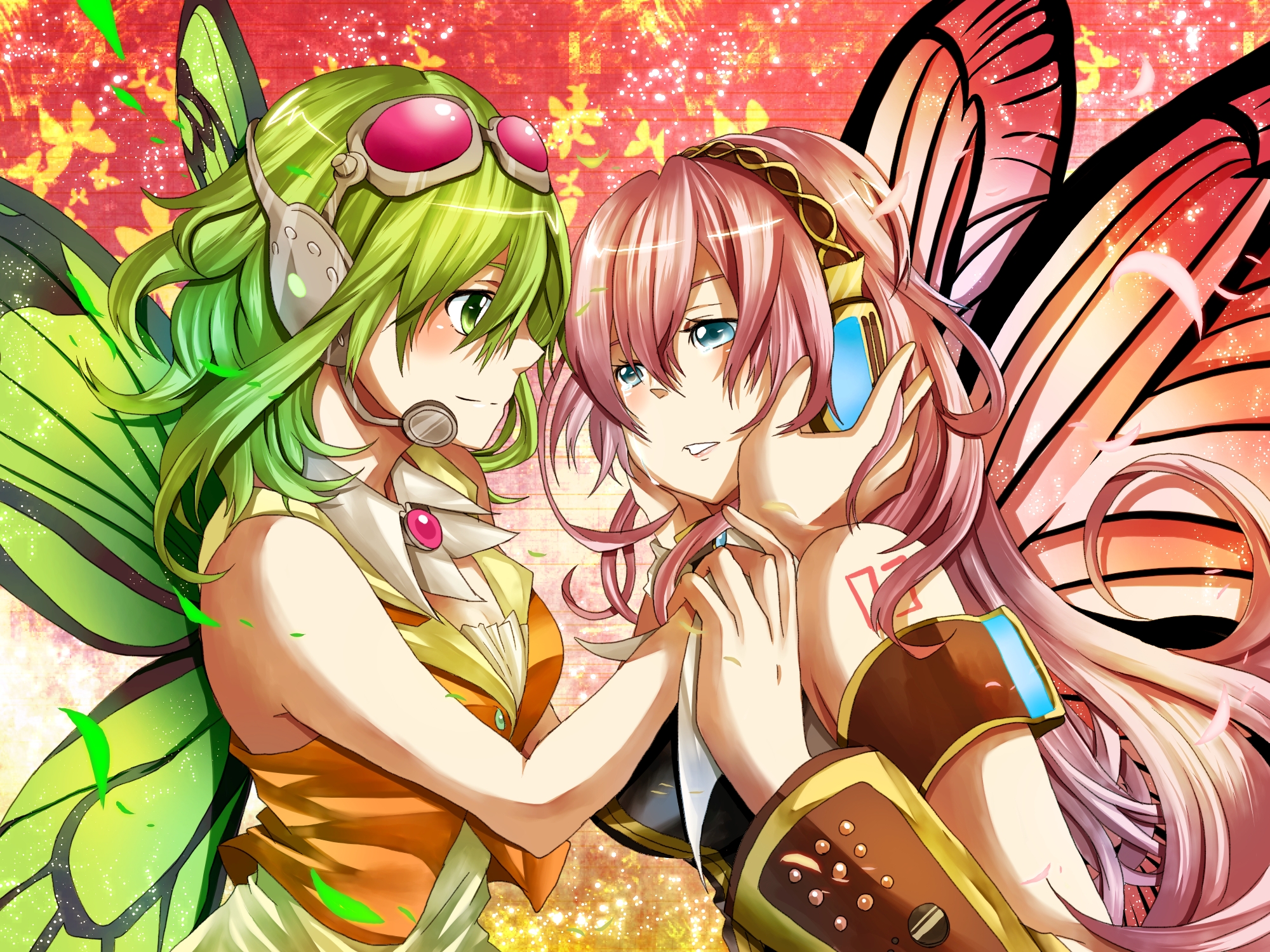 Free download wallpaper Anime, Vocaloid, Luka Megurine, Gumi (Vocaloid) on your PC desktop