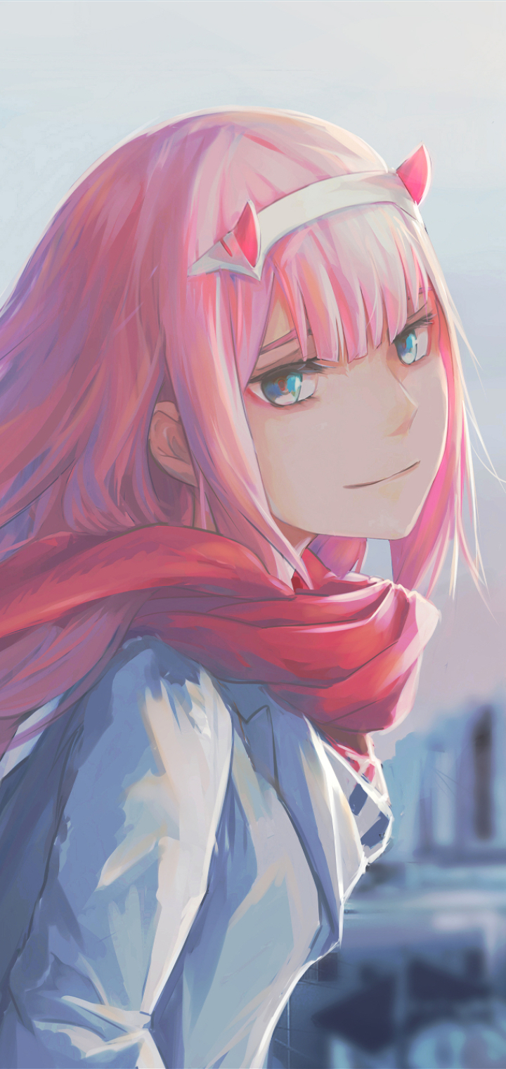 Handy-Wallpaper Animes, Darling In The Franxx, Zero Two (Liebling Im Franxx) kostenlos herunterladen.