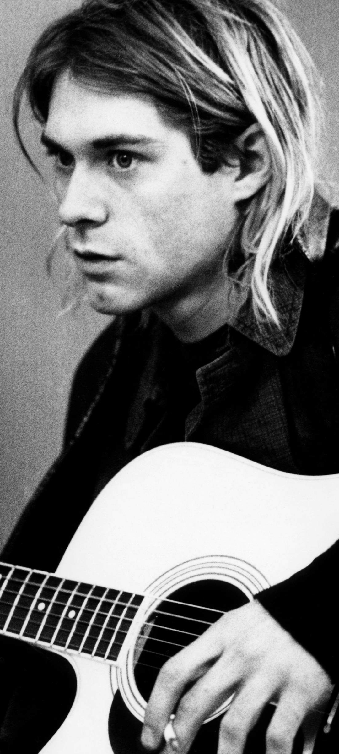 Handy-Wallpaper Musik, Kurt Cobain kostenlos herunterladen.