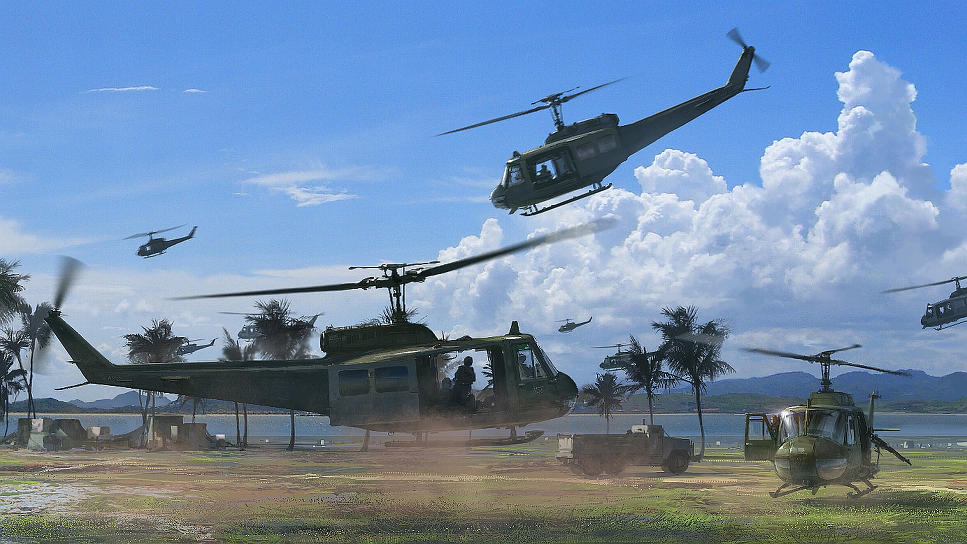 Скачать обои бесплатно Вертолет, Военные, Военные Вертолеты картинка на рабочий стол ПК