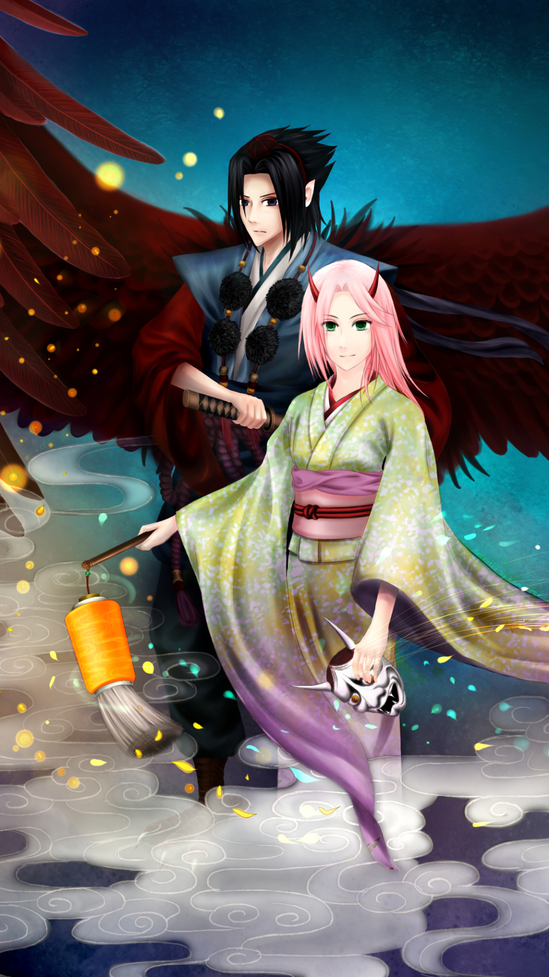 Baixar papel de parede para celular de Anime, Naruto, Sasuke Uchiha, Sakura Haruno gratuito.