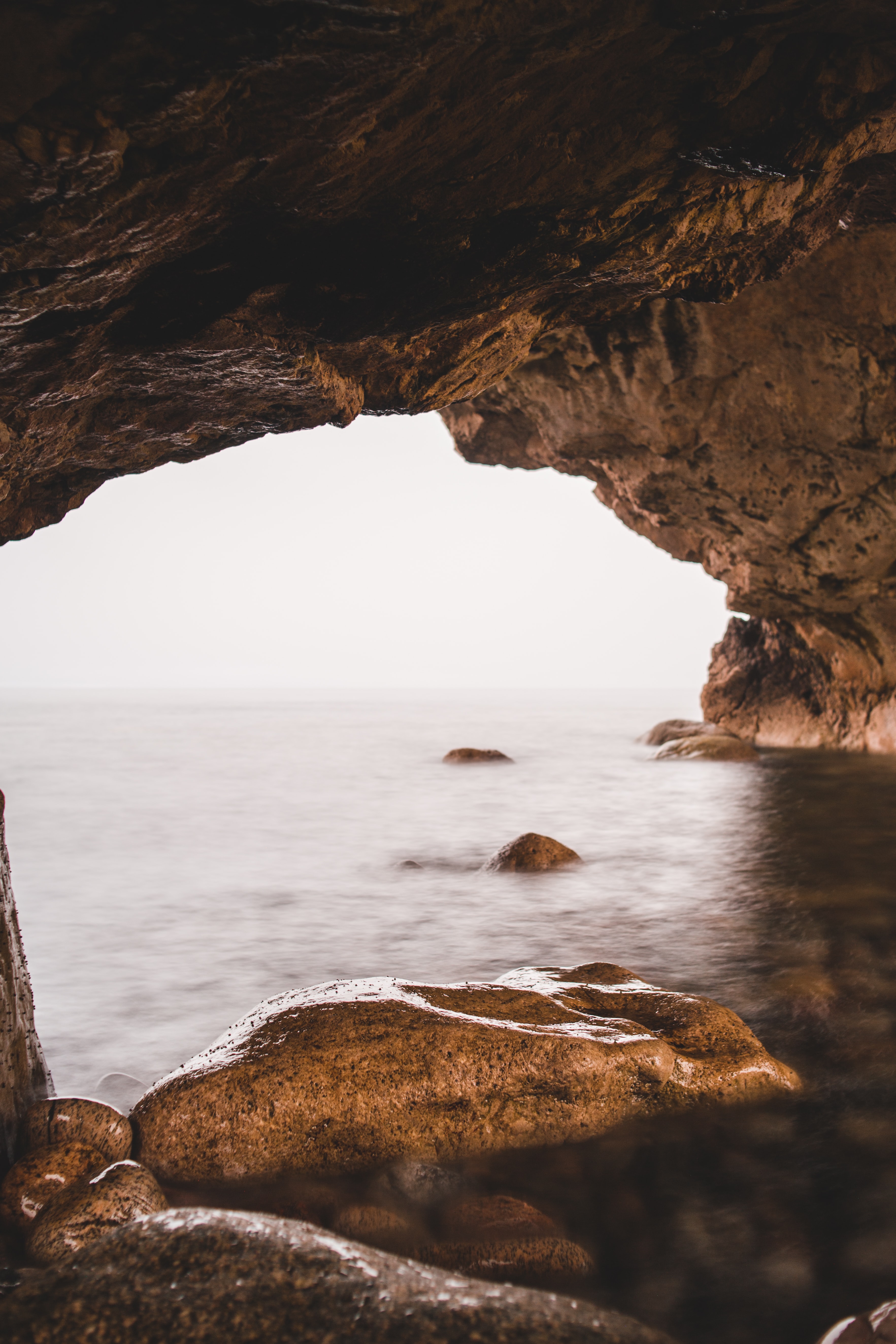 Free download wallpaper Stones, Sea, Rocks, Nature, Arch, Cave on your PC desktop
