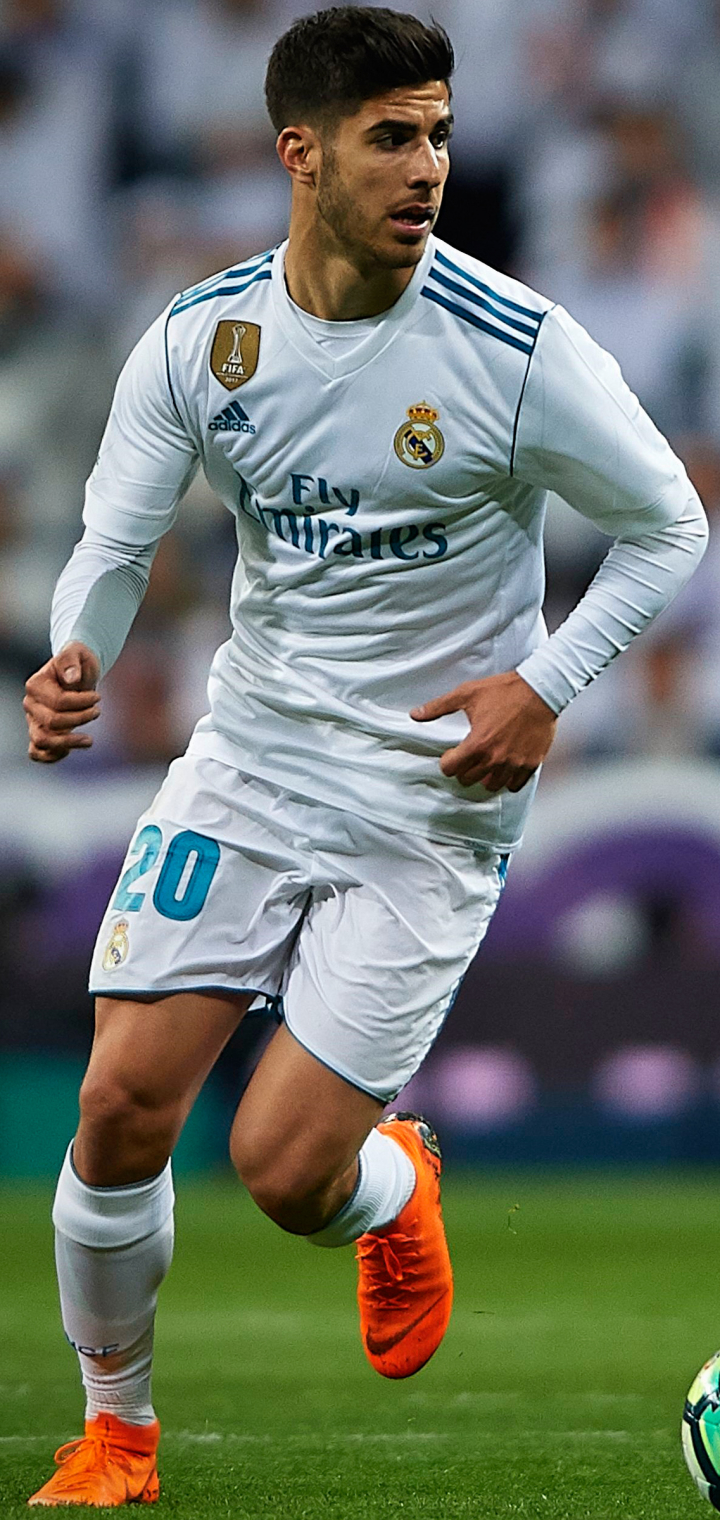 Download mobile wallpaper Sports, Soccer, Spanish, Real Madrid C F, Marco Asensio for free.