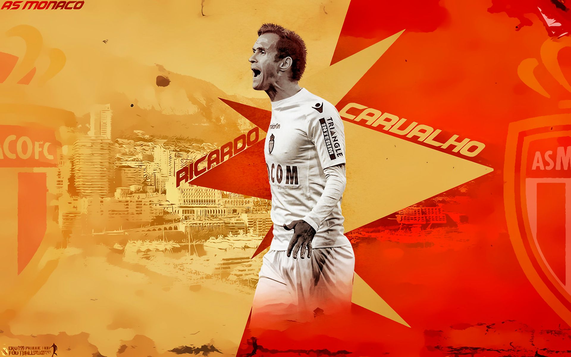Download mobile wallpaper Sports, As Monaco Fc, Ricardo Carvalho for free.