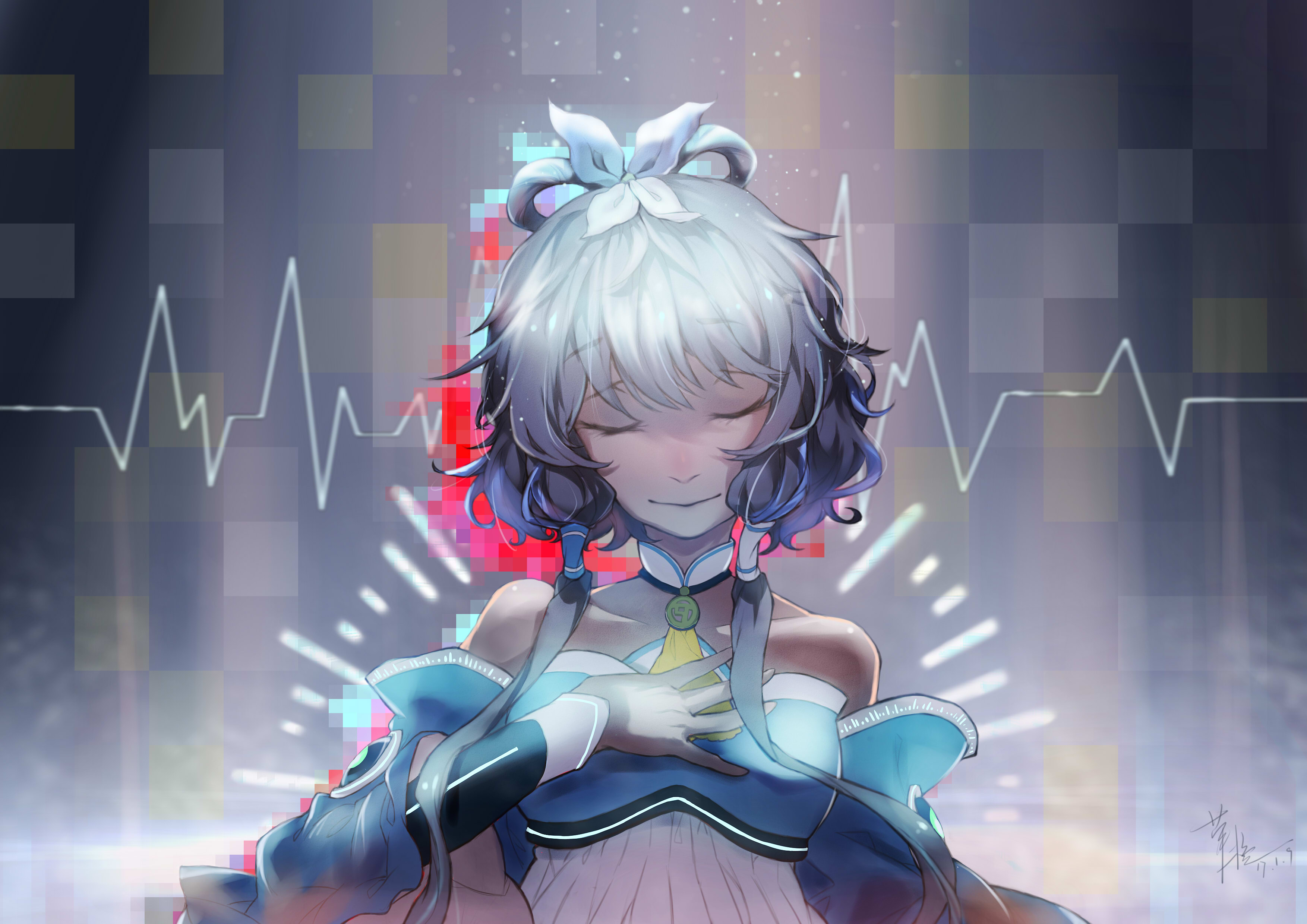 Baixar papel de parede para celular de Anime, Vocaloid, Luo Tianyi gratuito.