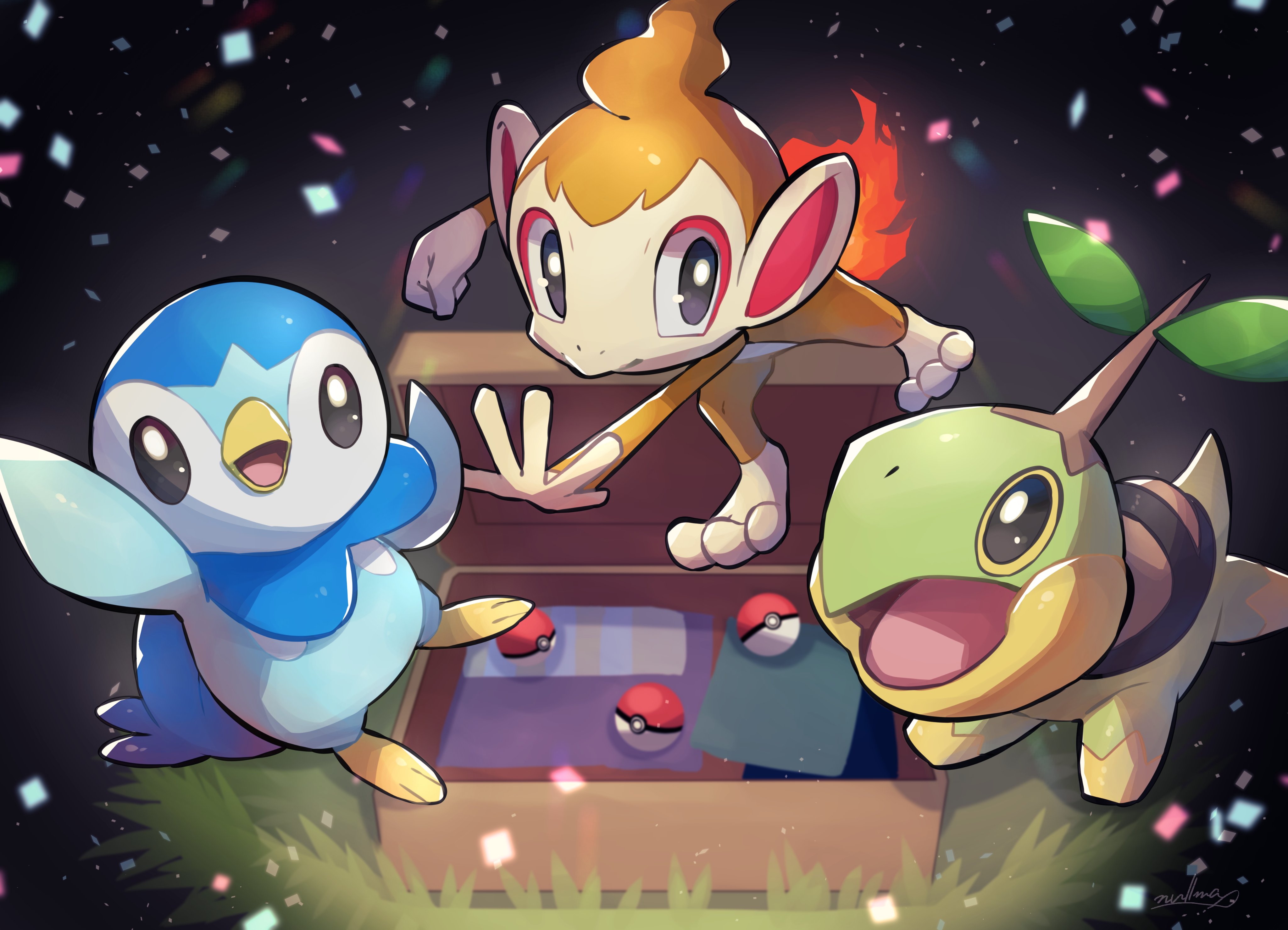 Download mobile wallpaper Pokémon, Video Game, Piplup (Pokémon), Turtwig (Pokémon), Chimchar (Pokémon) for free.