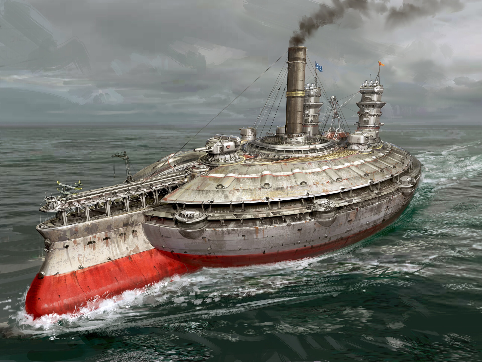 Laden Sie das Schiff, Science Fiction, Steampunk, Kriegsschiff-Bild kostenlos auf Ihren PC-Desktop herunter