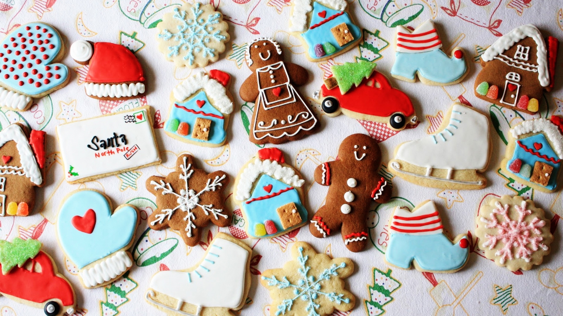 Téléchargez des papiers peints mobile Nourriture, Noël, Biscuit gratuitement.