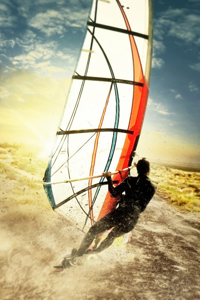Download mobile wallpaper Sports, Water, Sea, Windsurfing for free.