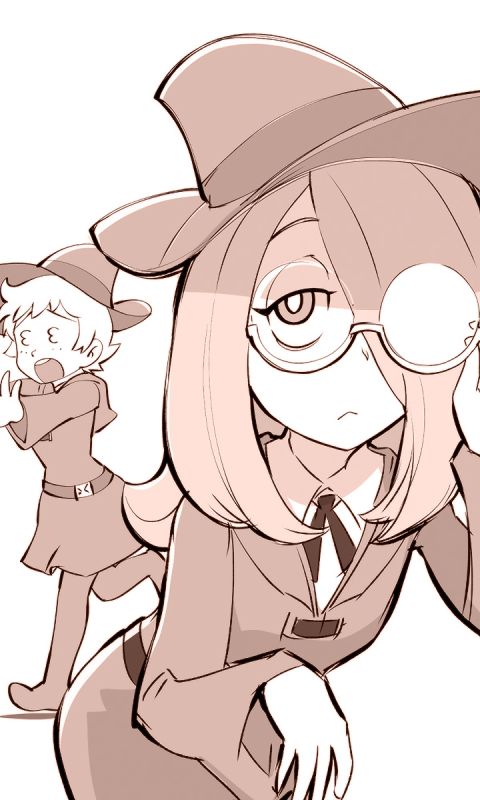 Download mobile wallpaper Anime, Lotte Yanson, Sucy Manbavaran, Little Witch Academia for free.