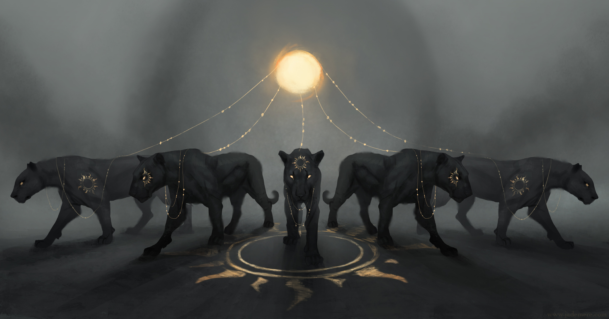 Free download wallpaper Fantasy, Animal, Black Panther, Fantasy Animals on your PC desktop