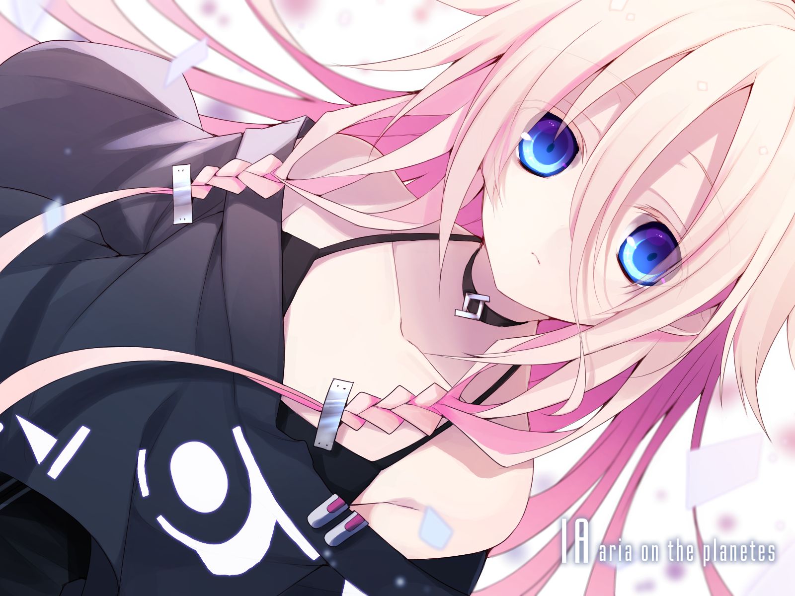 Download mobile wallpaper Anime, Vocaloid, Blue Eyes, Pink Hair, Braid, Long Hair, Ia (Vocaloid) for free.