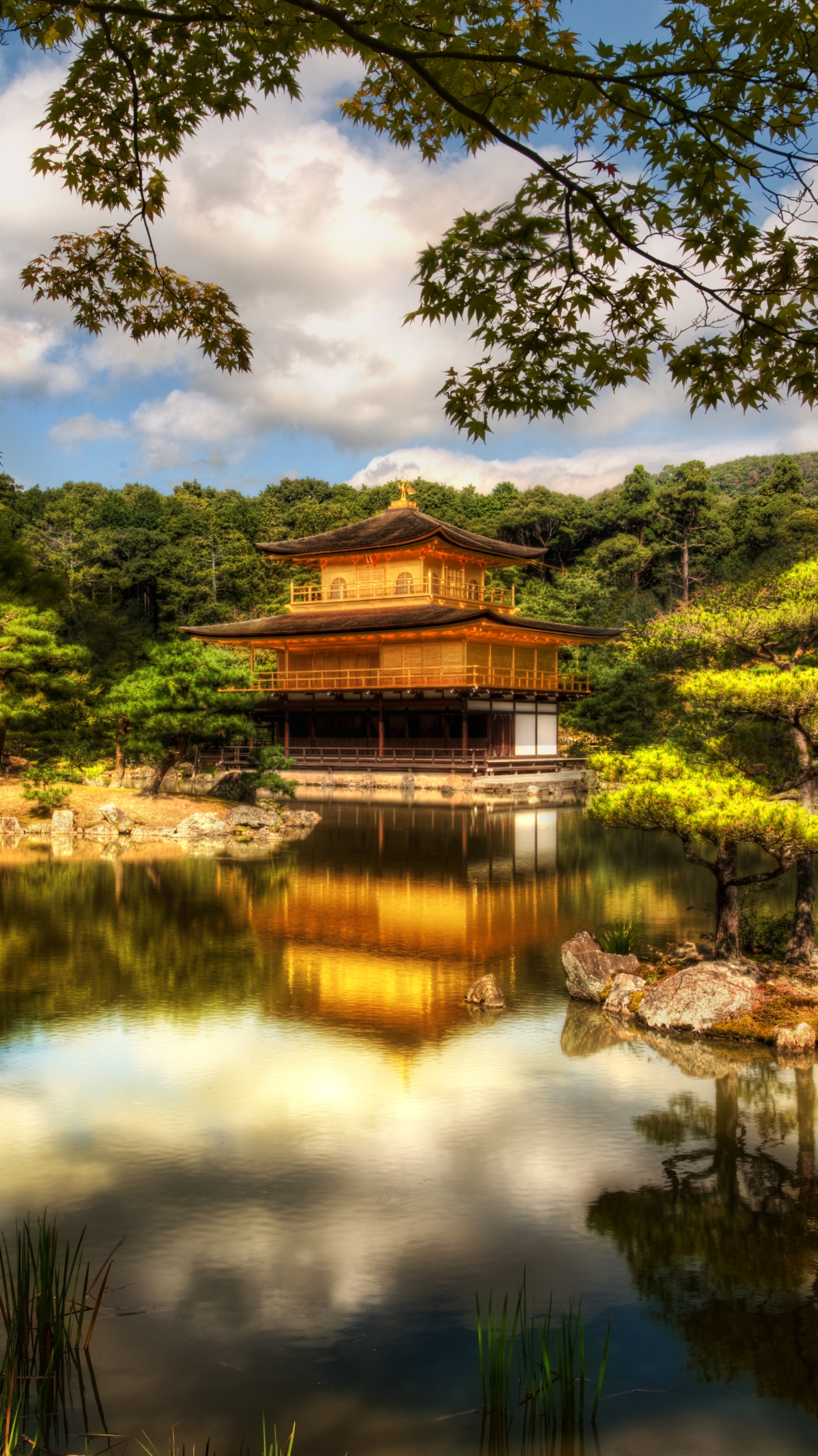 1090181 descargar fondo de pantalla religioso, kinkaku ji, kioto, japón, templos: protectores de pantalla e imágenes gratis