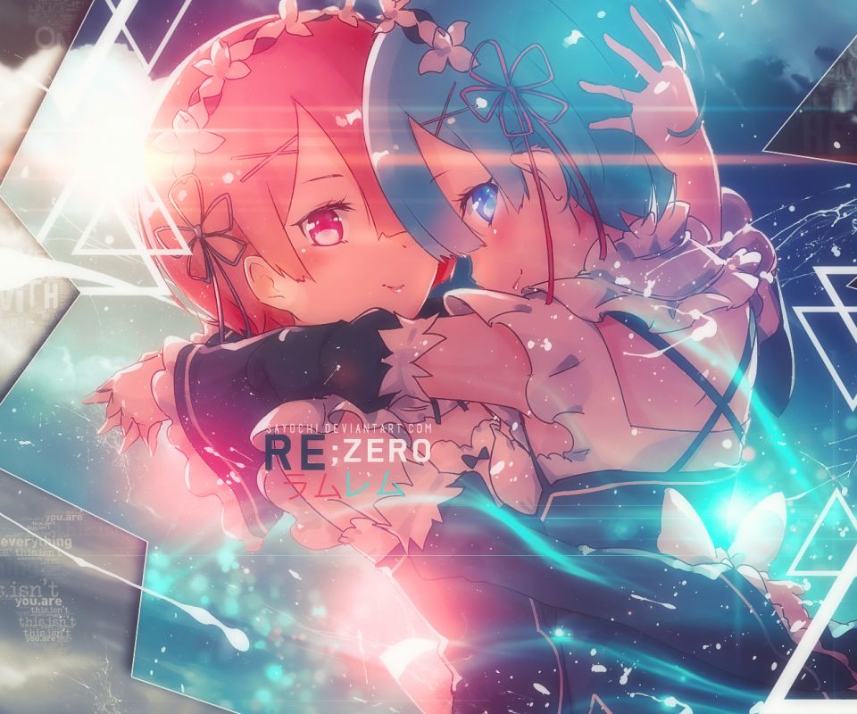 Handy-Wallpaper Animes, Re:zero Das Leben In Einer Anderen Welt Beginnen, Widder (Re:zero), Rem (Re: Null) kostenlos herunterladen.