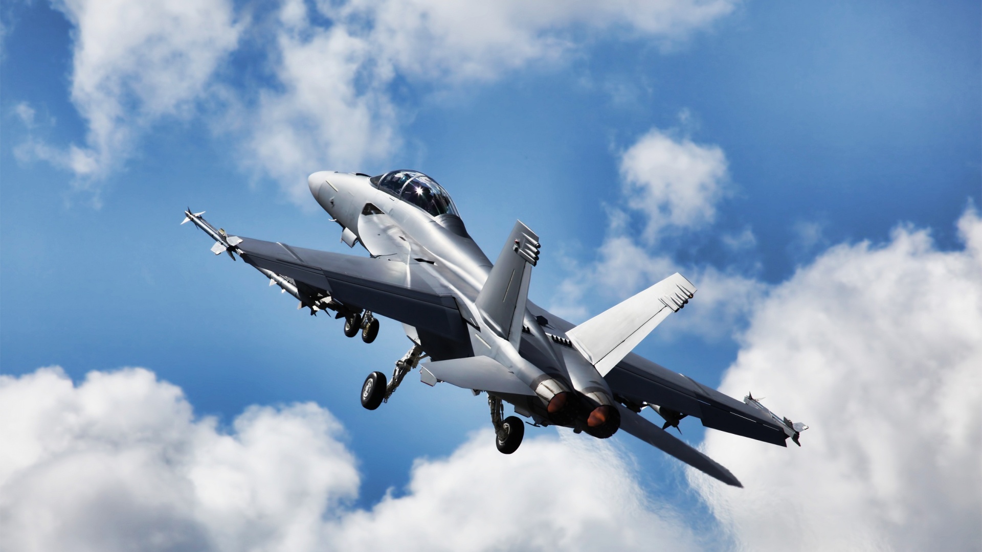 Скачать обои бесплатно Истребитель, Военные, Боинг F/a 18E/f Супер Хорнет, Боевой Самолет картинка на рабочий стол ПК