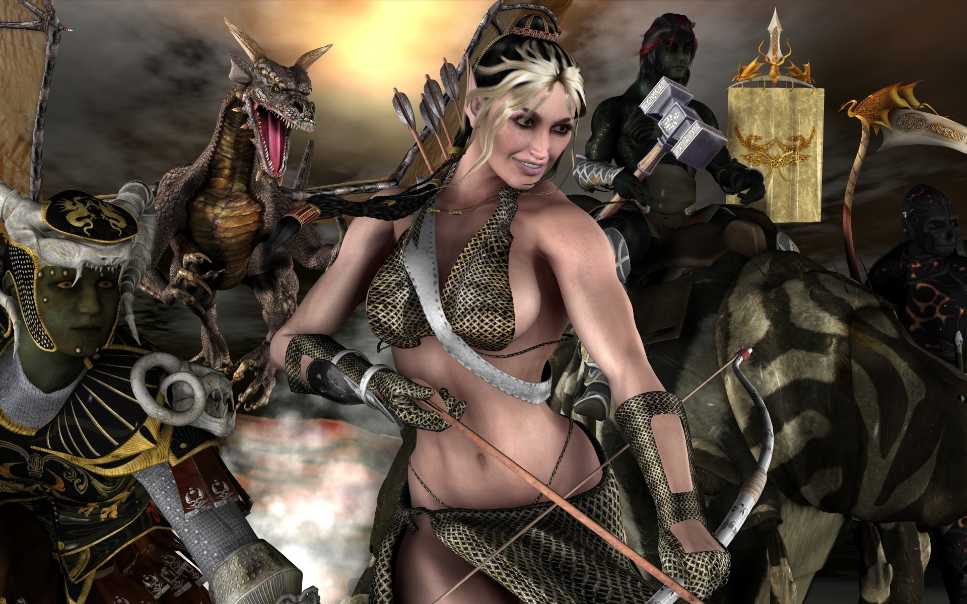 Free download wallpaper Fantasy, Warrior on your PC desktop